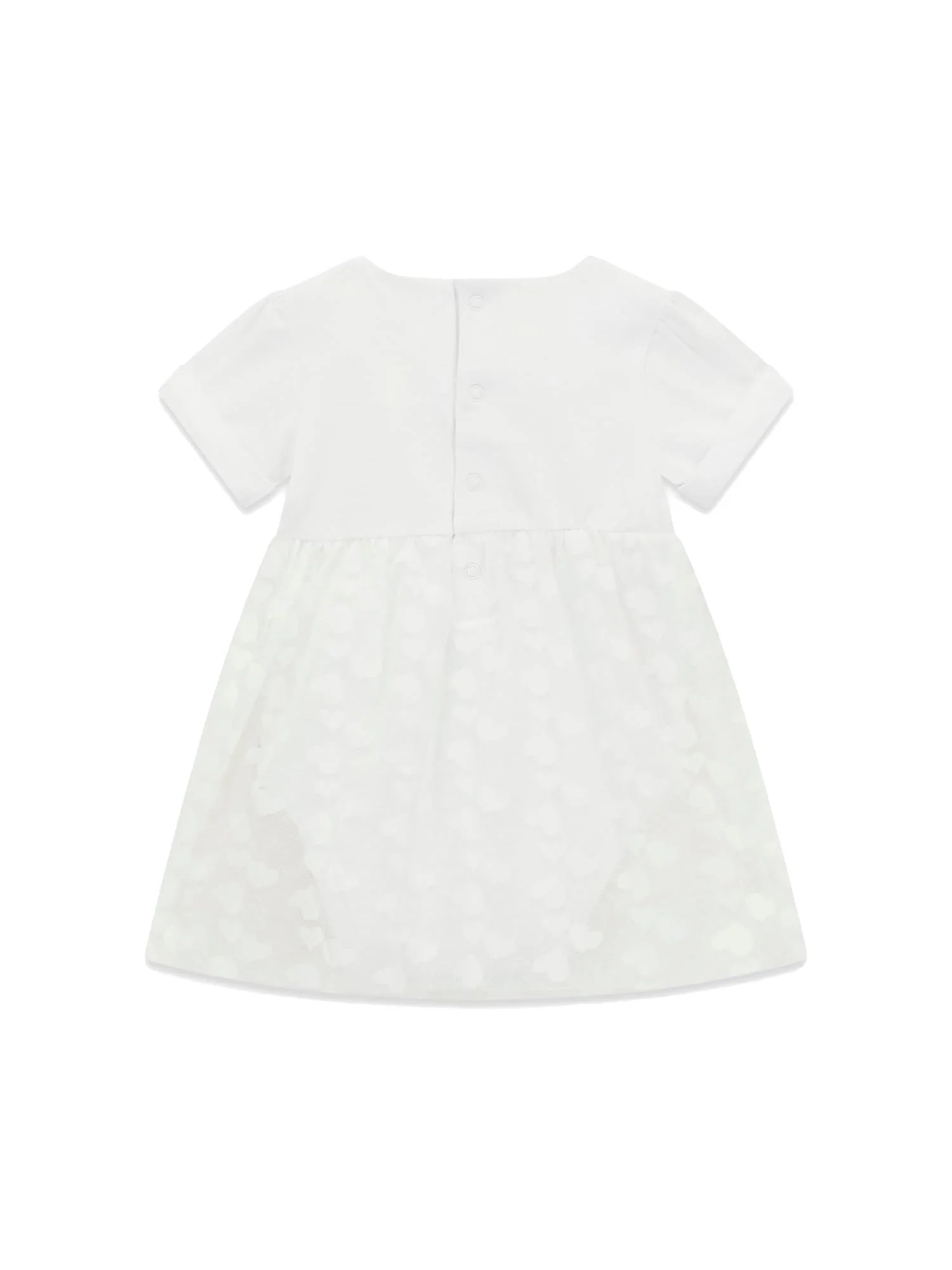 Abito Guess Neonata body paillettes logo bianco - Image 2