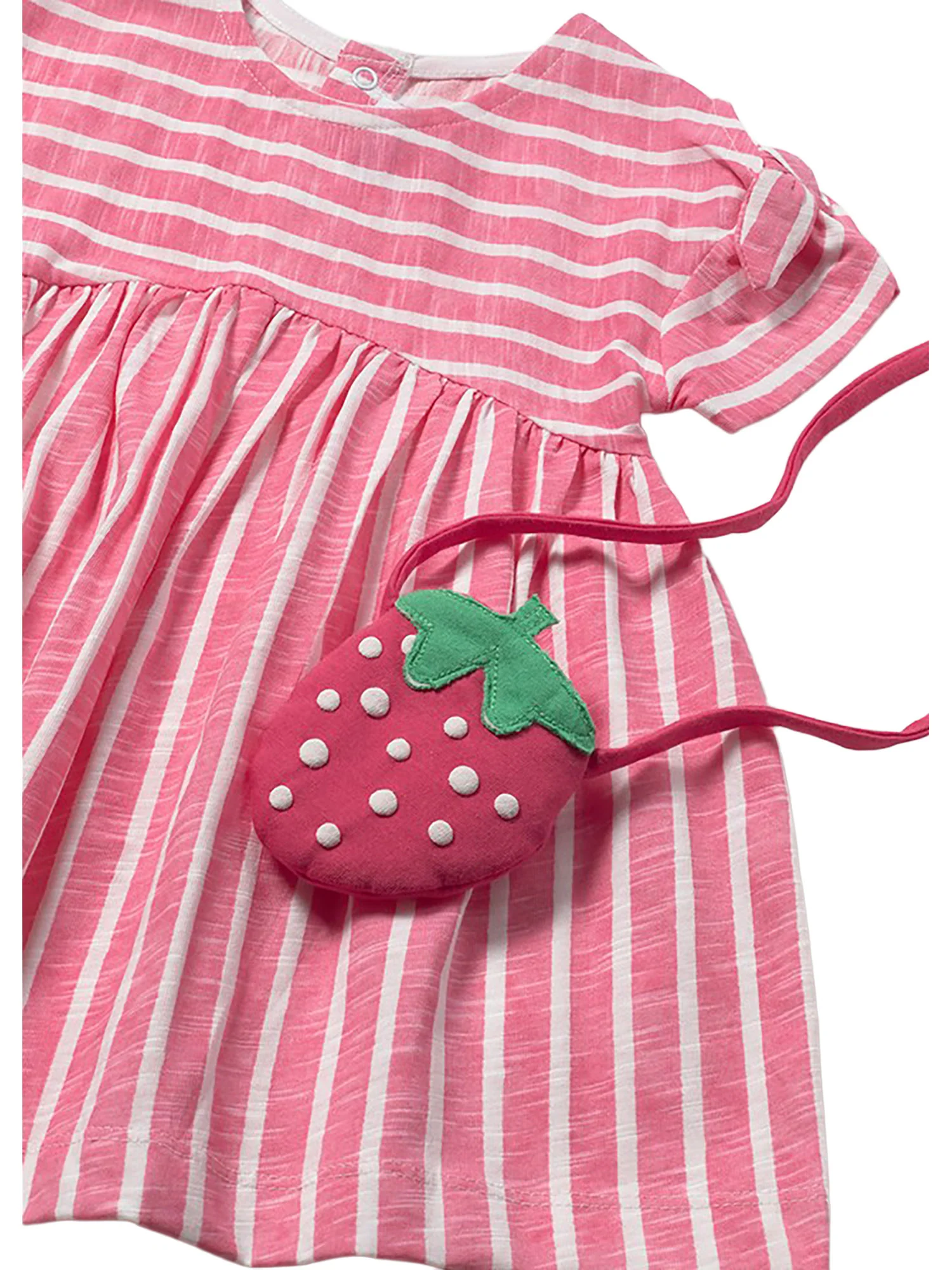 Abito Mayoral Bambina stampa strawberry con borsetta geranio - Image 3