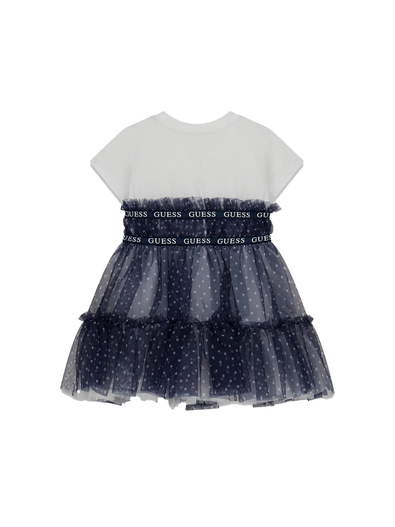 Abito Guess Bambina con logo mixed fabric bianco multi - Image 2