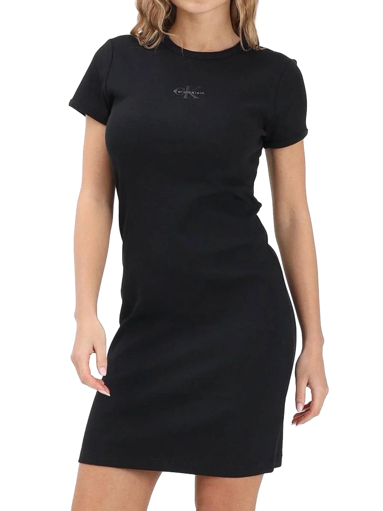 Abito Calvin Klein Donna con Logo Nero