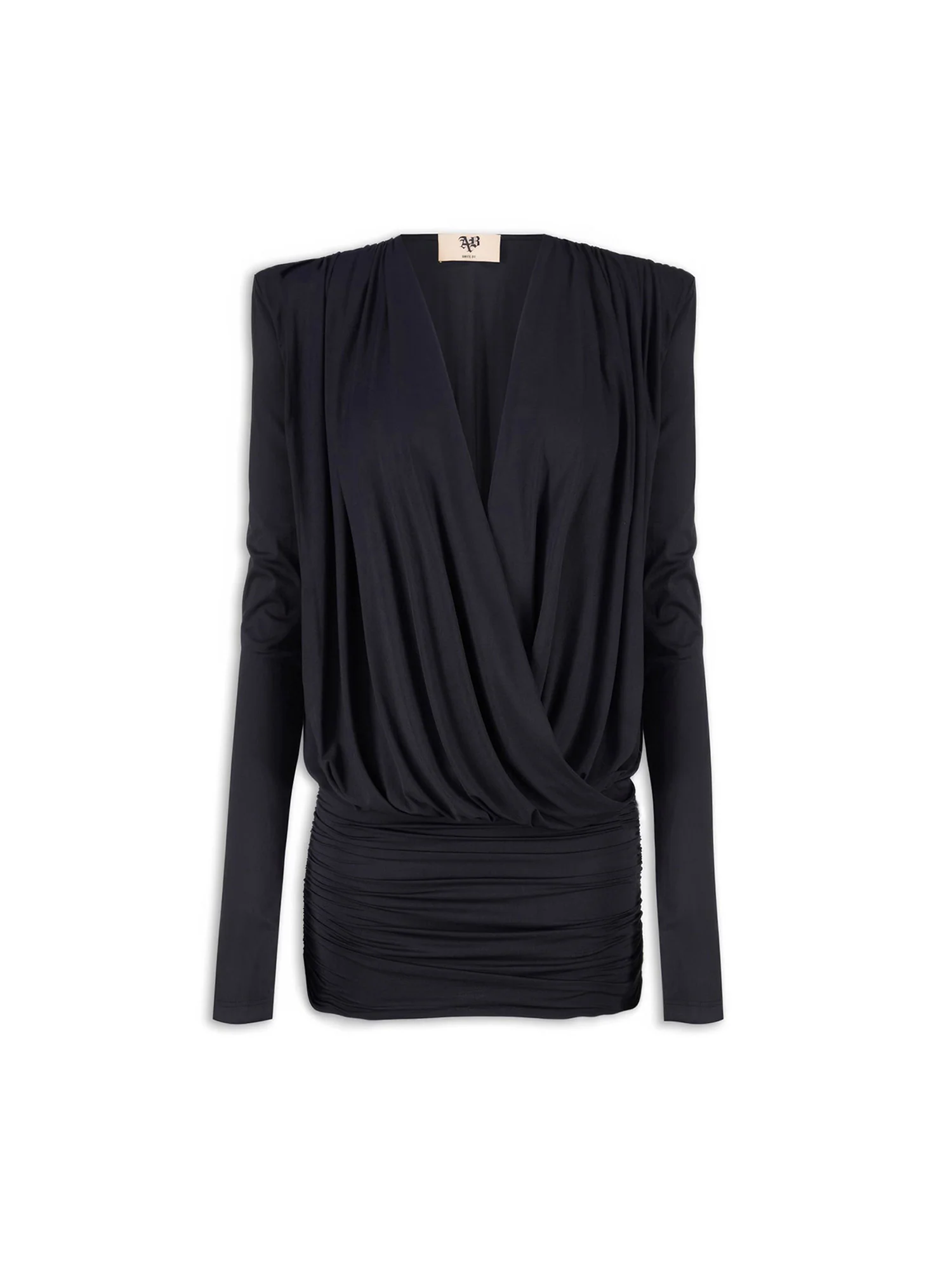 Abito mini con manica lunga  Kimono Jet nero - Image 3