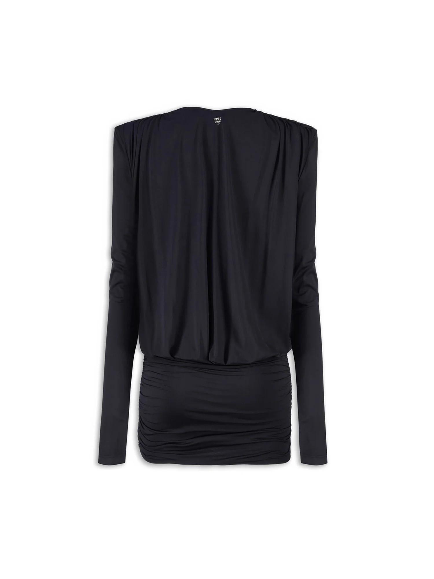 Abito mini con manica lunga  Kimono Jet nero - Image 4