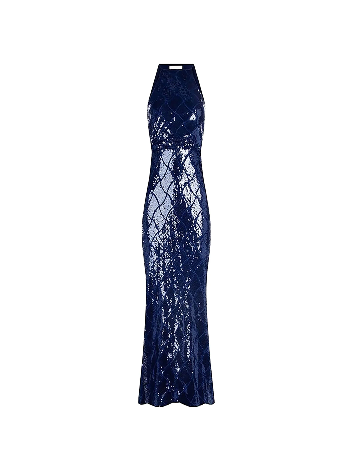 Abito Rinascimento Donna scollo halter bluette