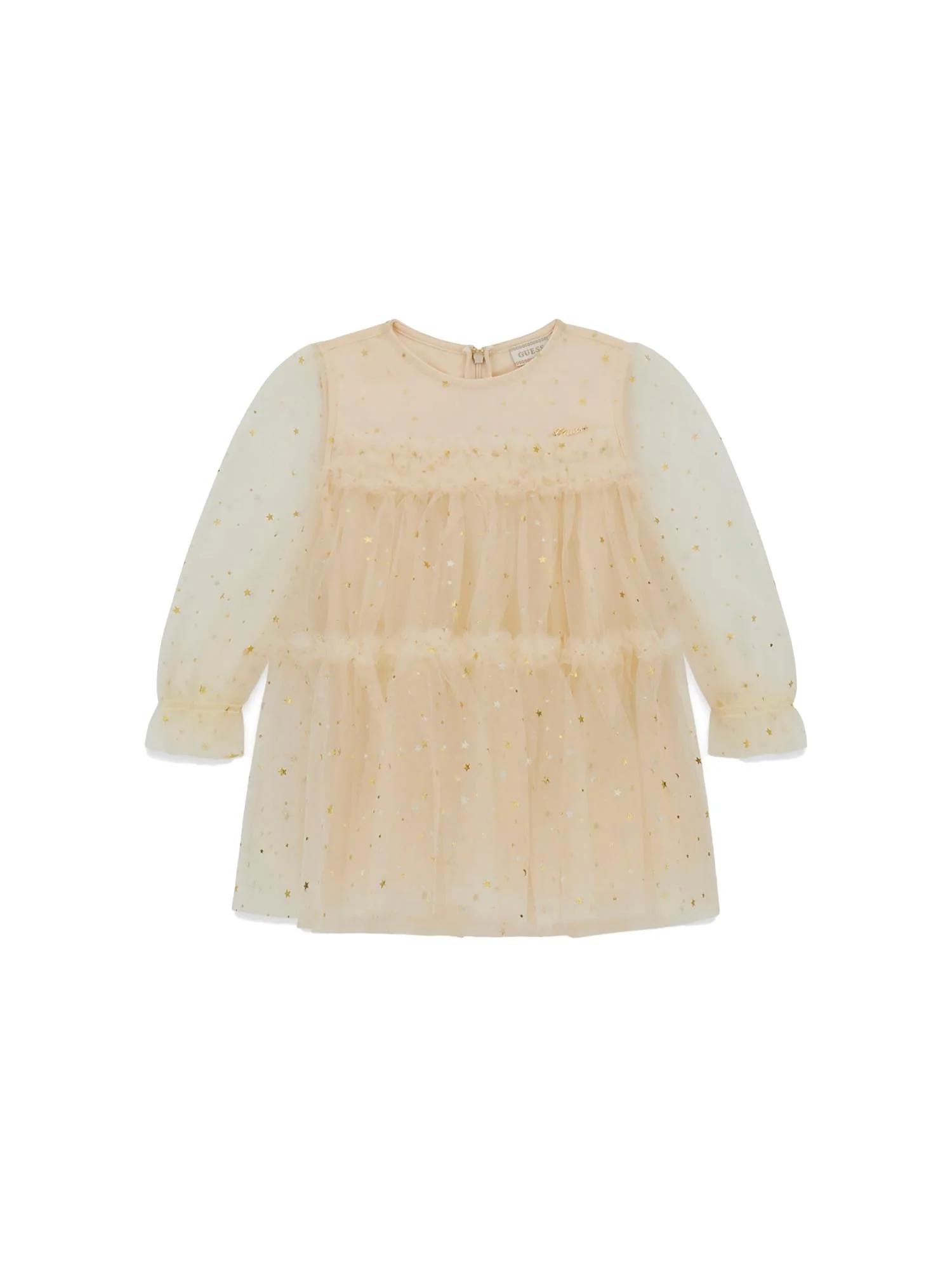 Abito Guess Bambina allover stars vaniglia