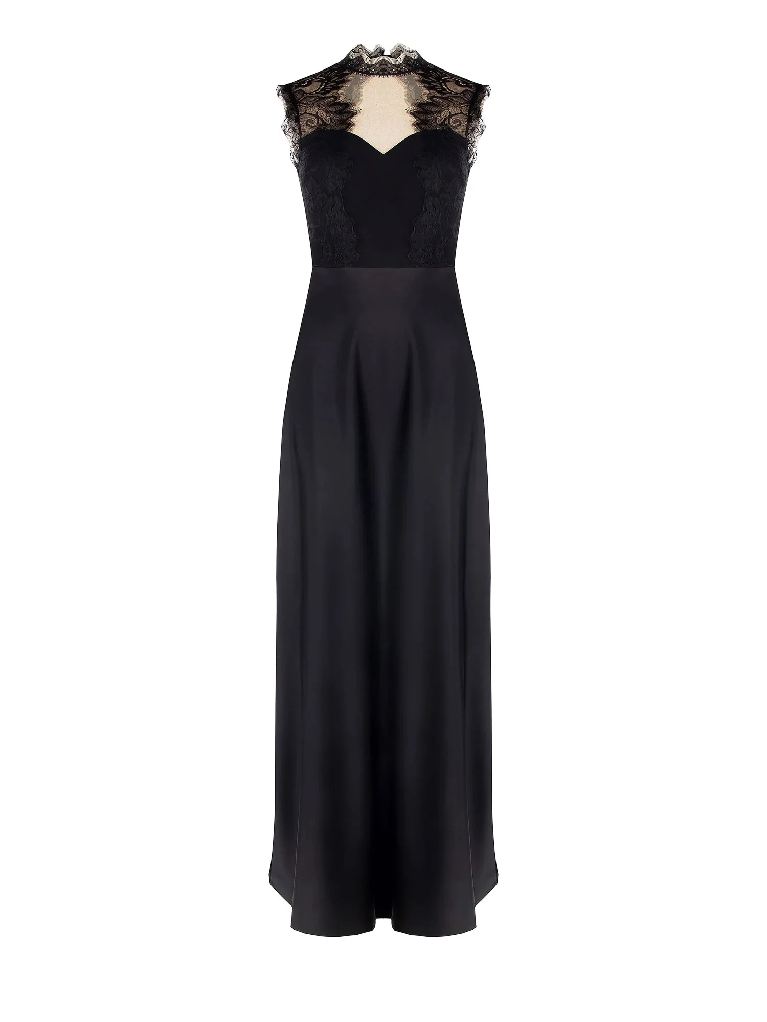 Abito Rinascimento Donna smanicato con bustier in pizzo nero - Image 6