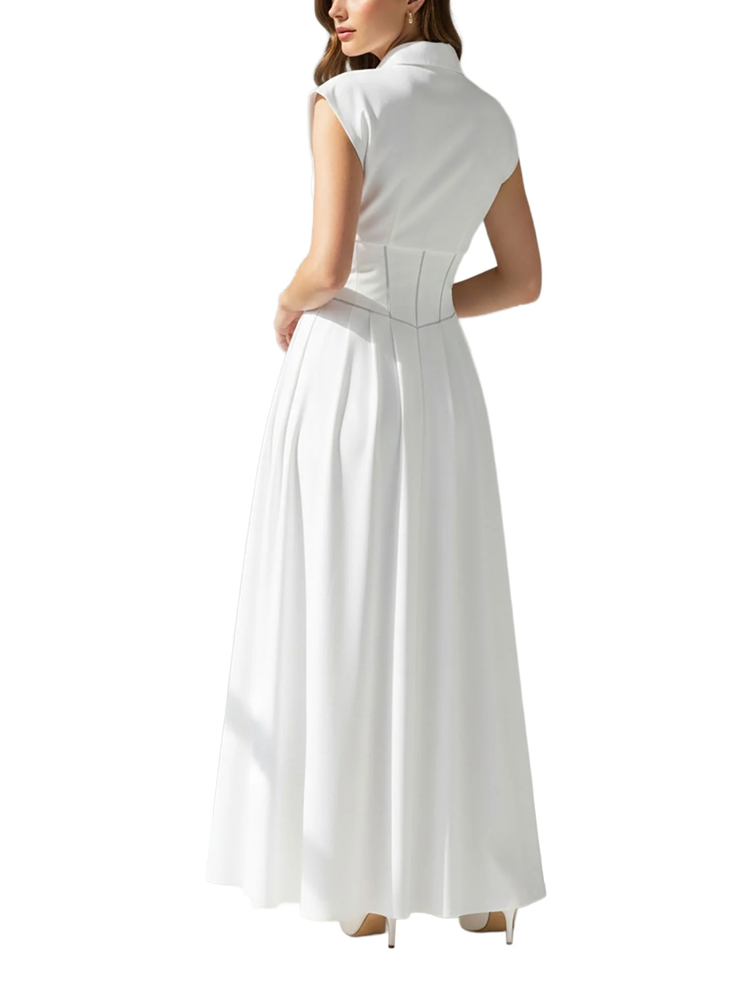 Abito smanicato Guess donna modello cherry bianco - Image 2