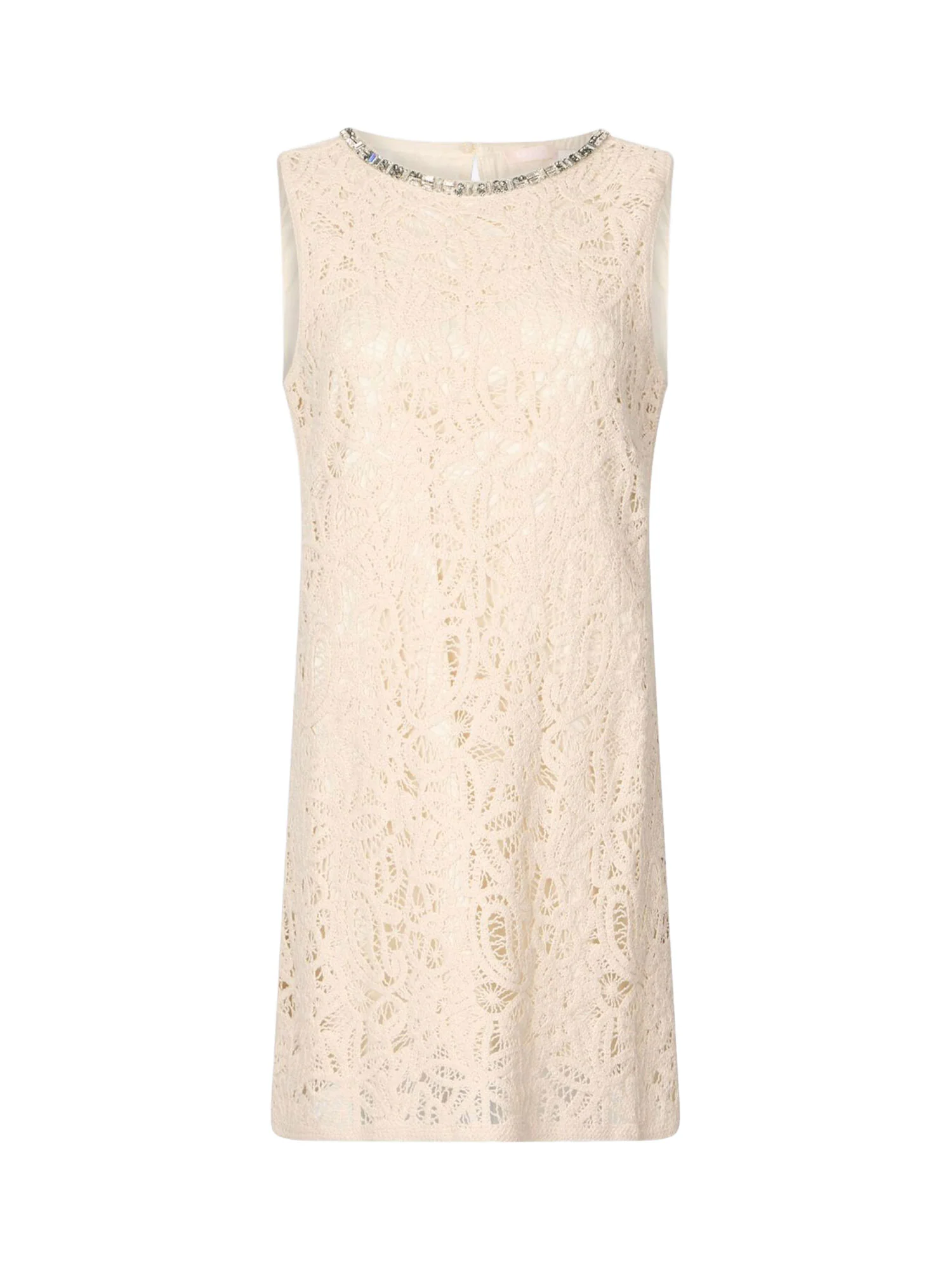 Abito Liu Jo Donna smanicato macramé Naturale - Image 4