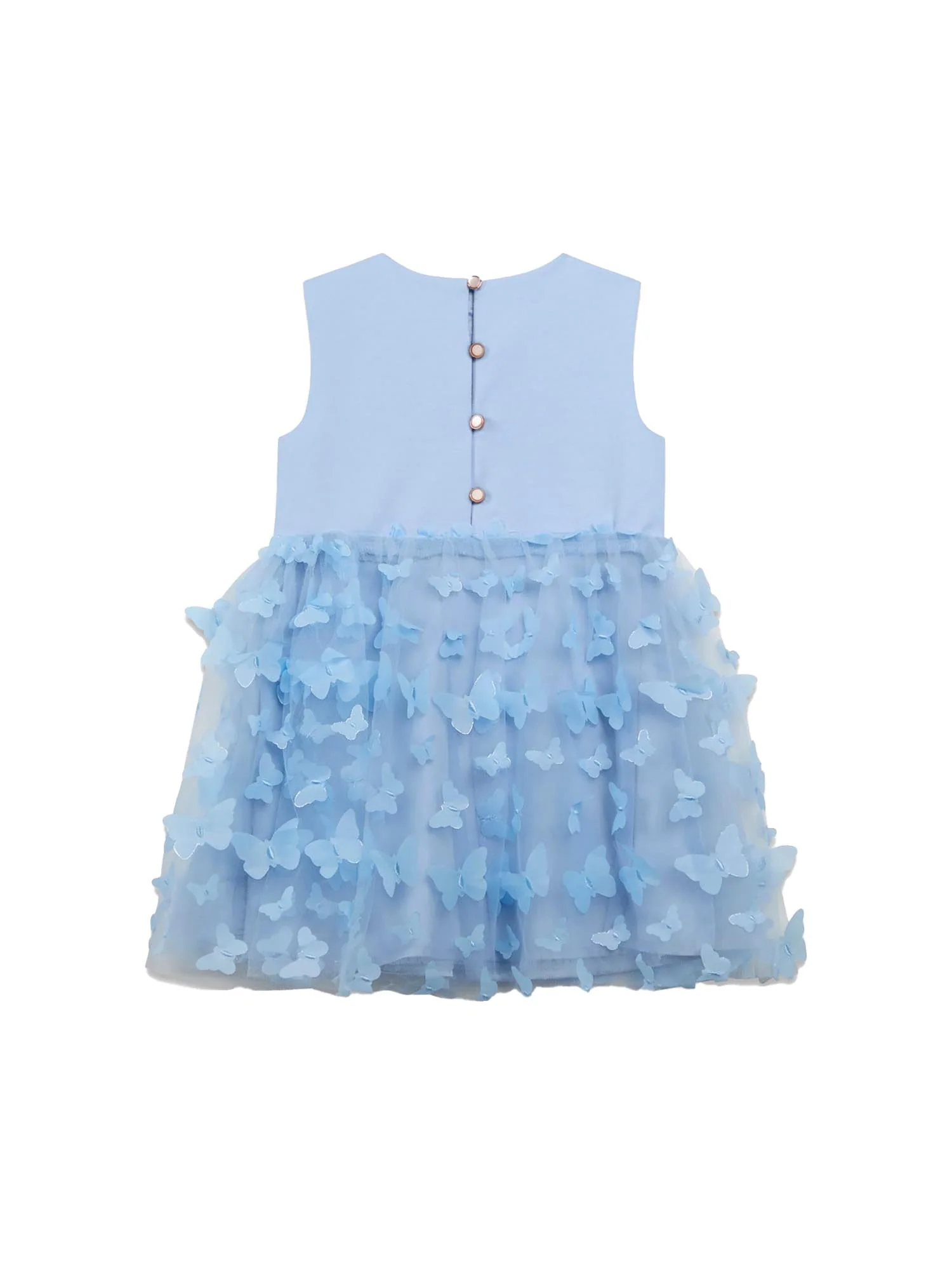 Abito Guess Bambina mixed fabric celeste - Image 2