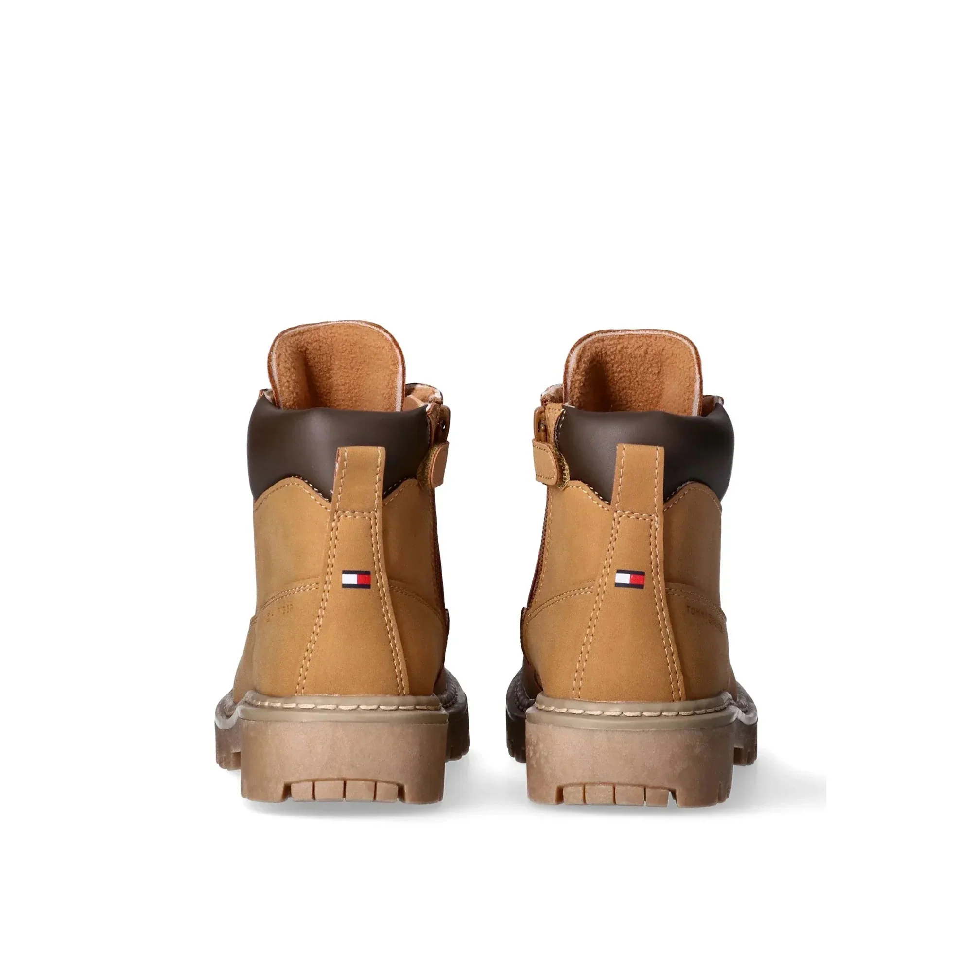 Stivaletto anfibio Tommy Hilfiger bambino con lacci ocra - Image 4
