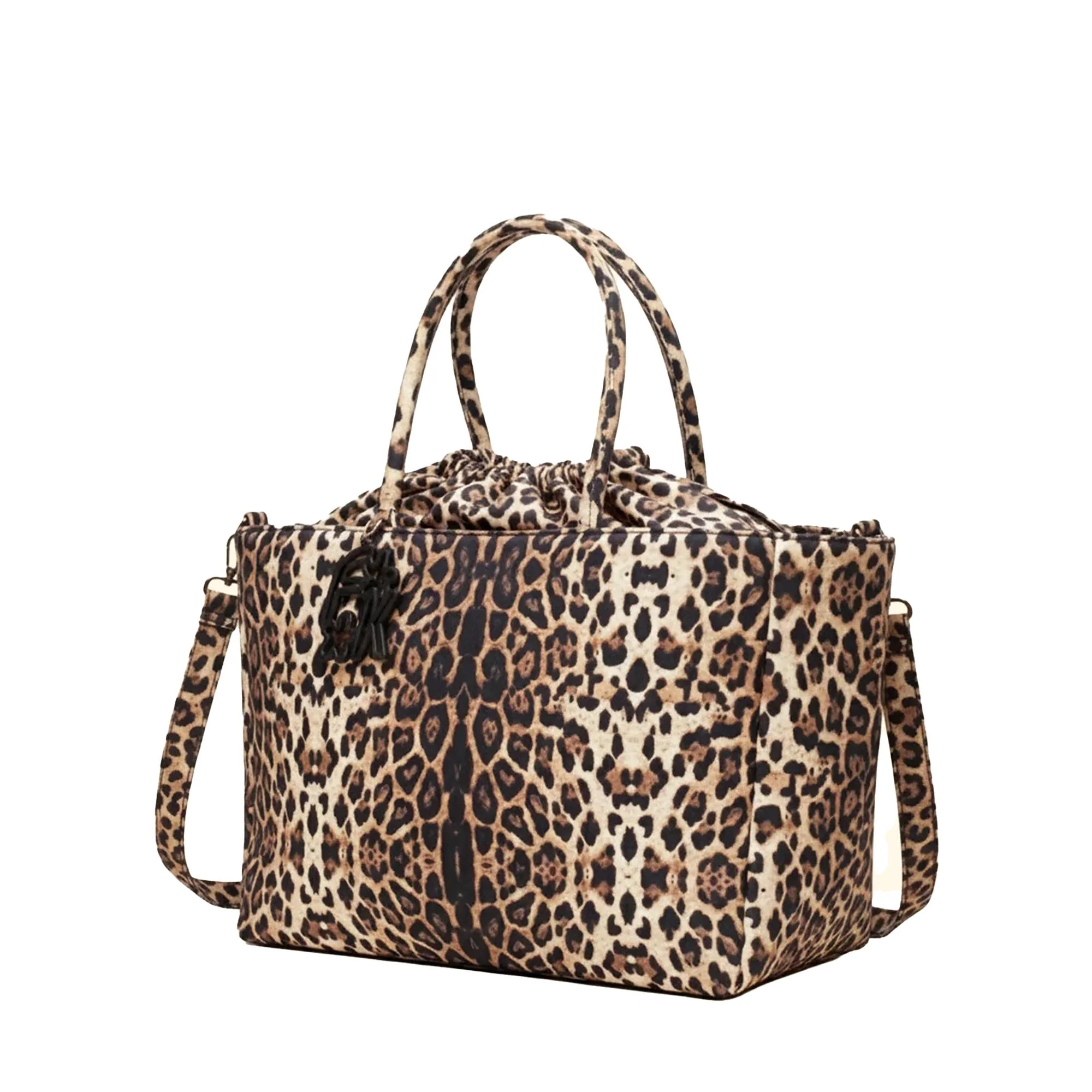 Borsa mare F**k Donna a spalla con tracolla fantasia maculata - Image 2