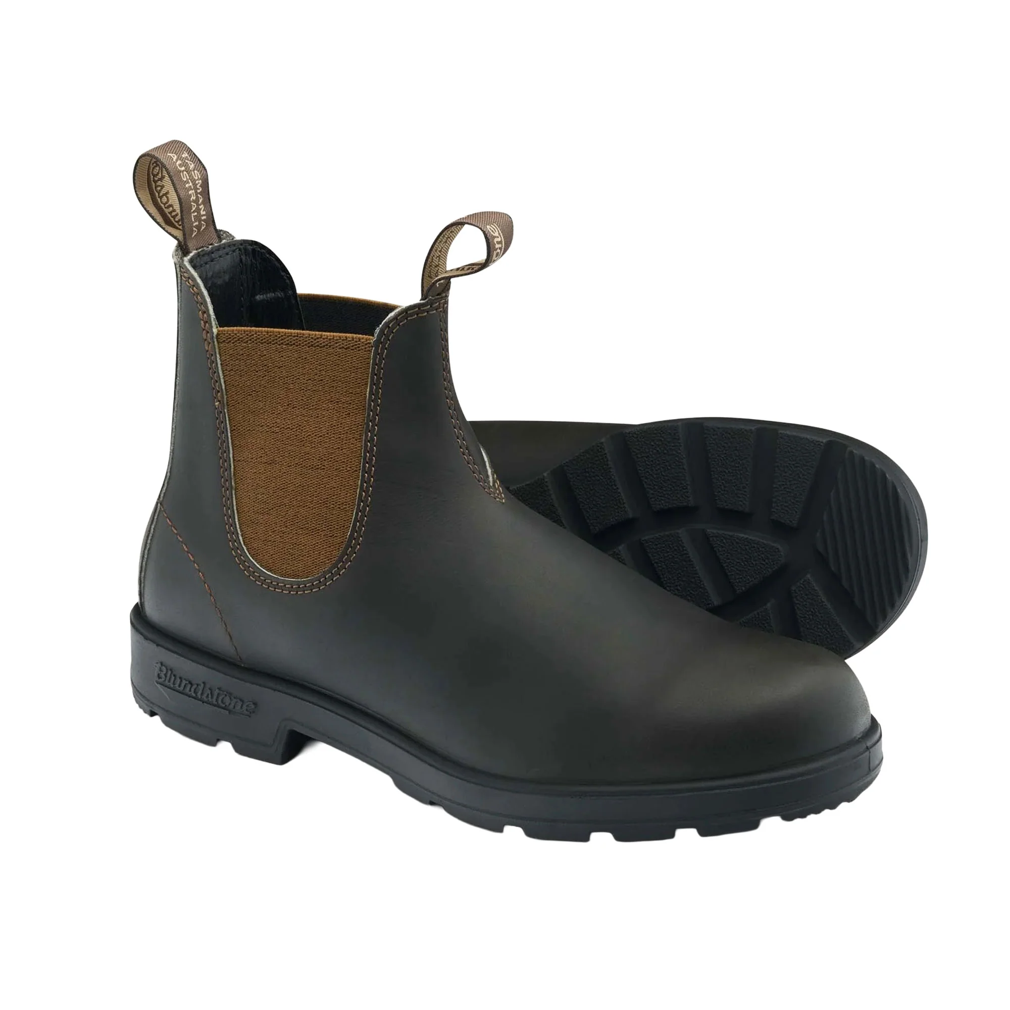 Stivaletto beatle Blundstone uomo 2501 pelle inserto beige moro - Image 3