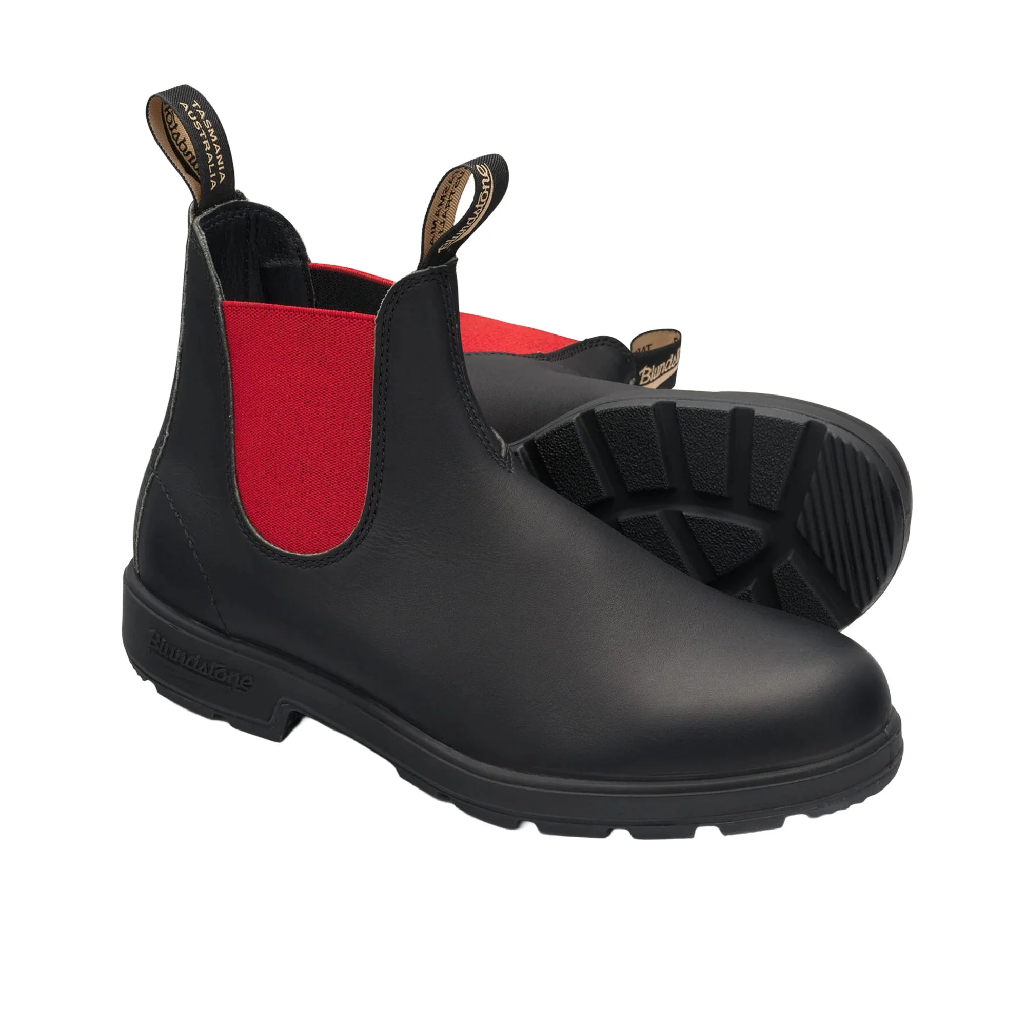 Stivaletto beatle Blundstone uomo 508 pelle inserto rosso nero - Image 3