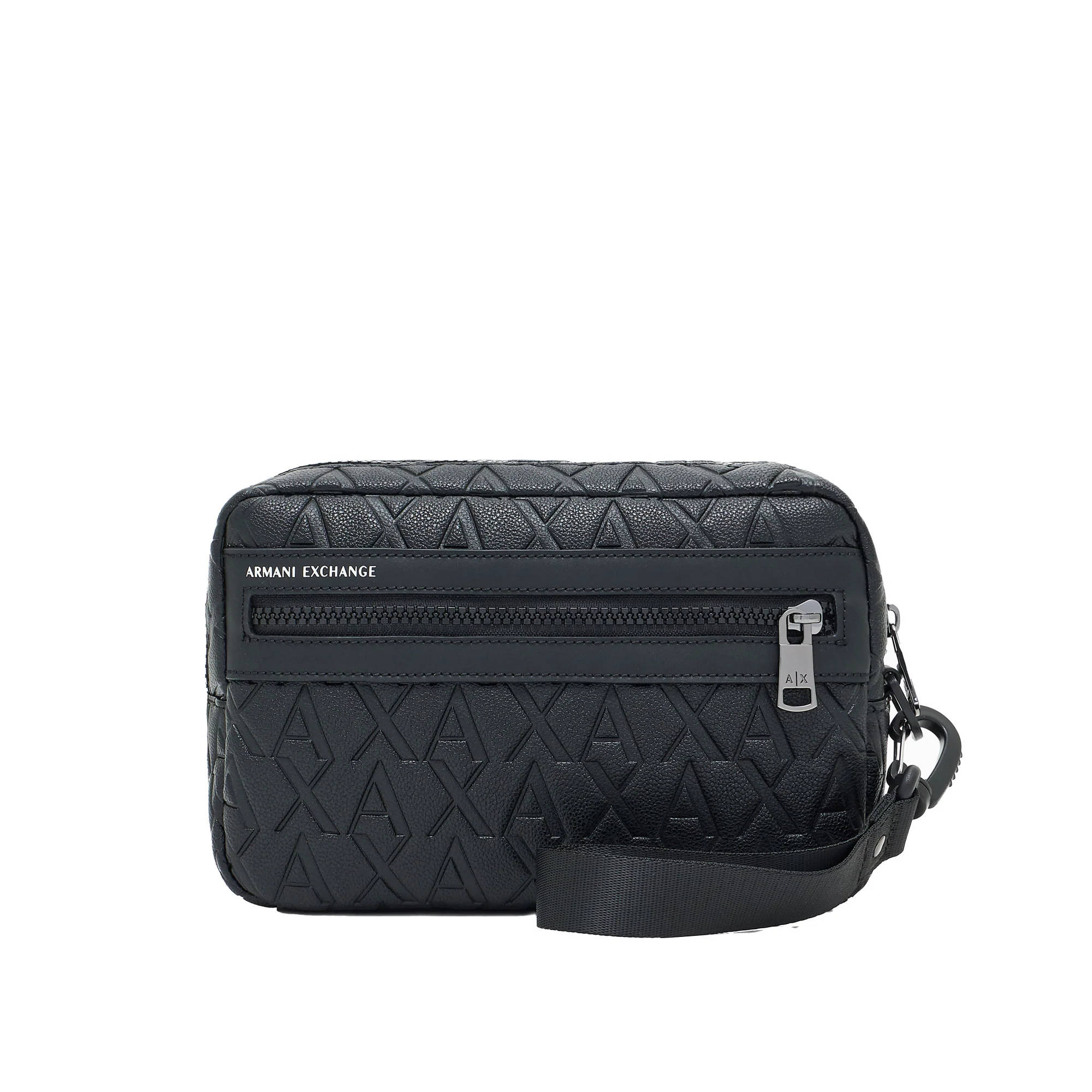 Beauty case Armani Exchange uomo Allover Logo nero - Image 3