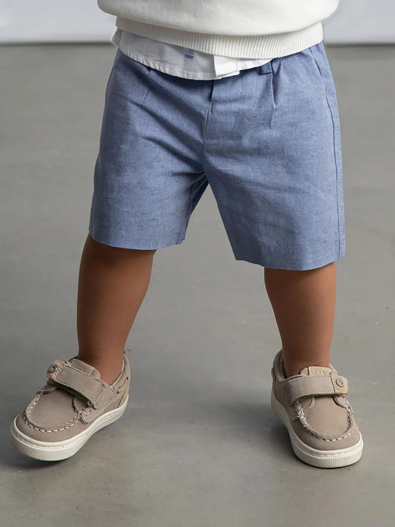 Bermuda Mayoral Bambino suiting lino celeste - Image 3