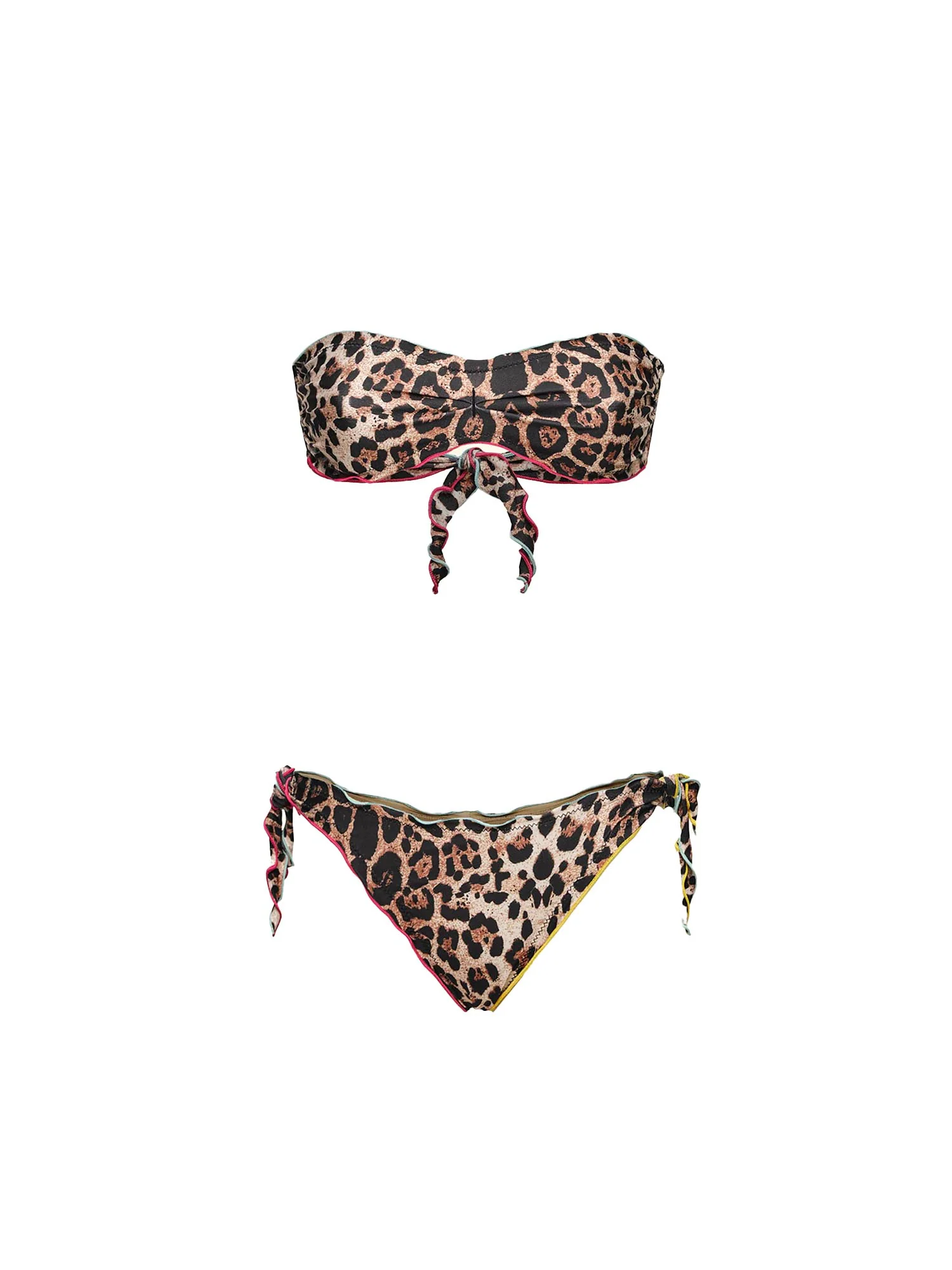 Bikini F**k Donna fascia con slip regolabile fantasia maculata - Image 3