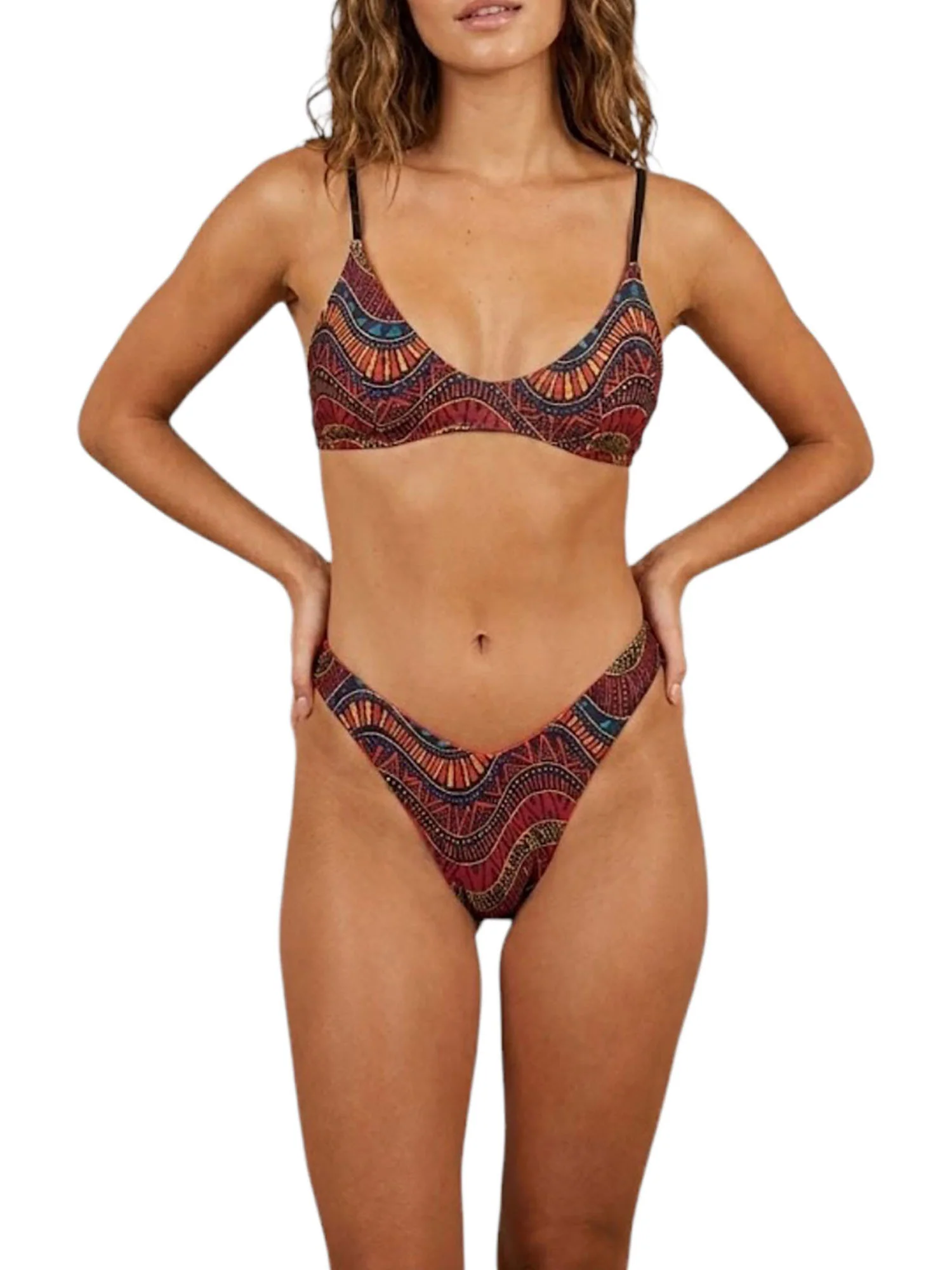 Bikini 4Giveness donna top Kenia bordeaux
