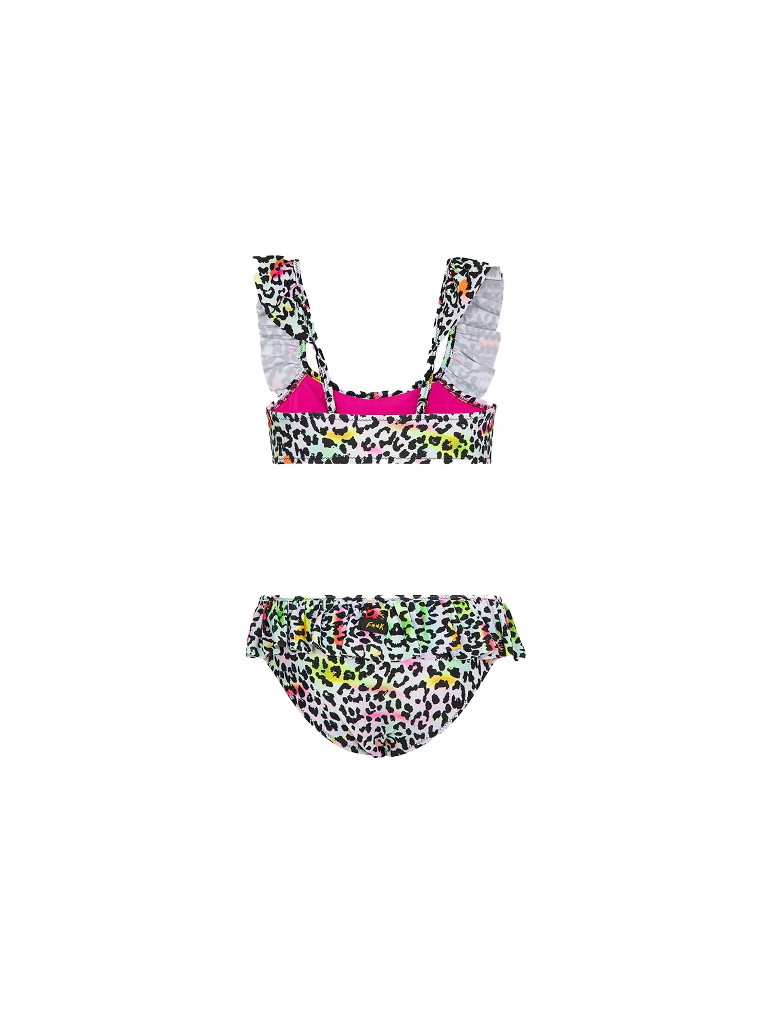 Bikini top F**k Bambina con slip fisso fantasia leopard multi - Image 2