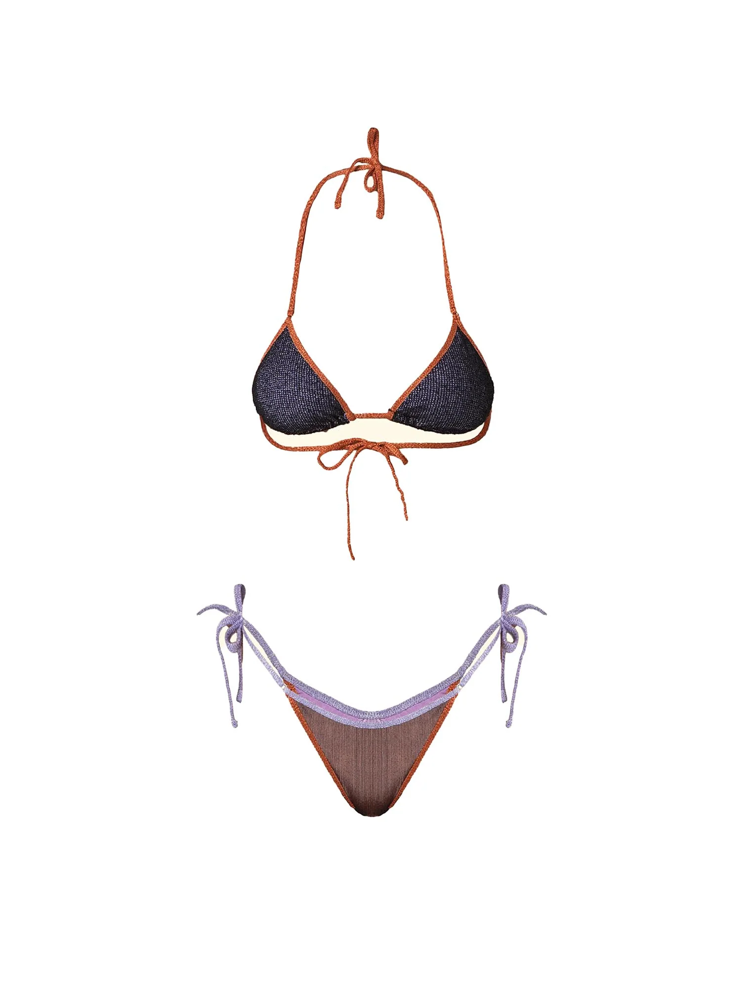 Bikini F**k Donna triangolo slip perizoma lurex multicolor - Image 3