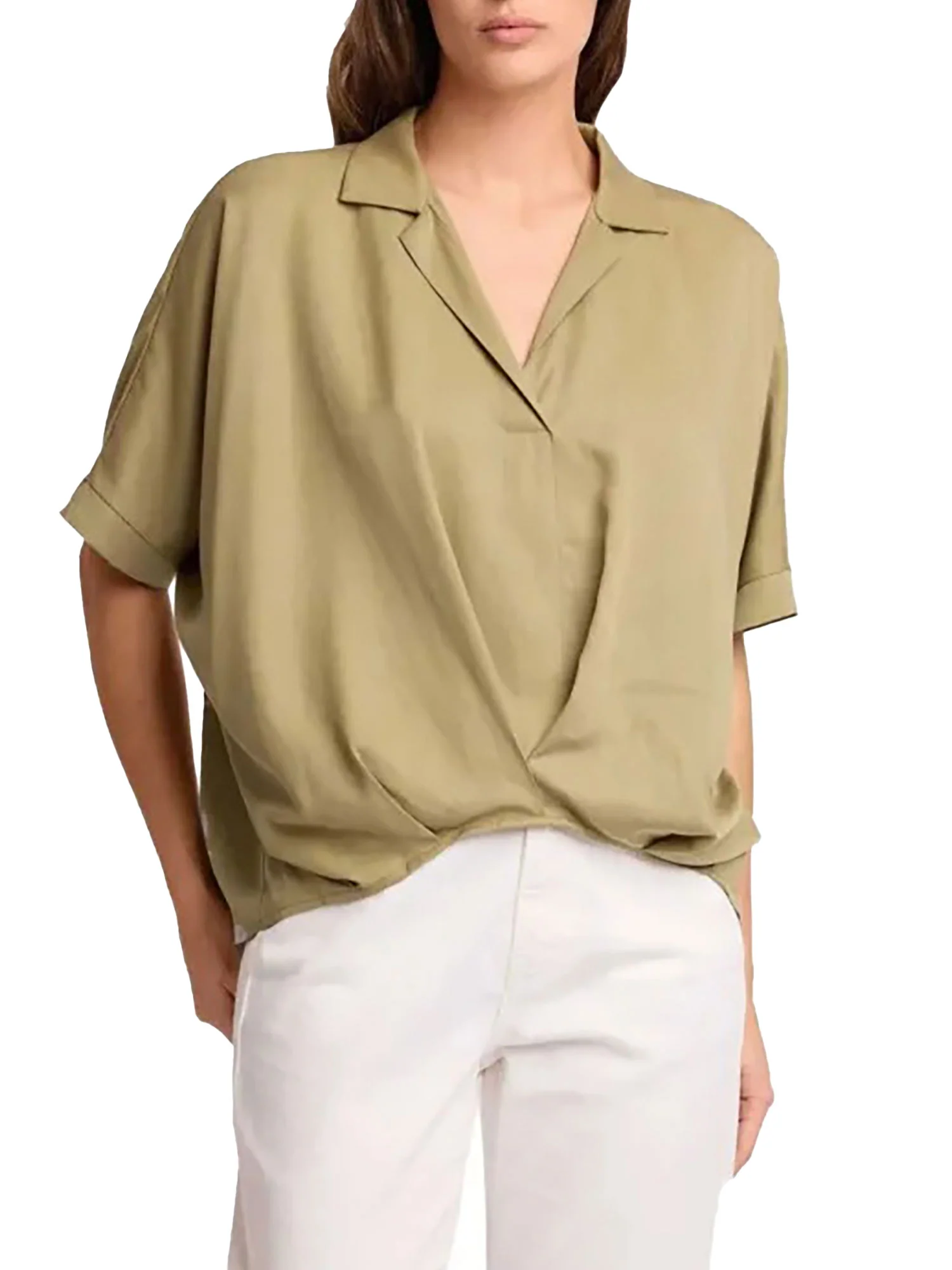 Blusa Kocca Donna a maniche corte over militare