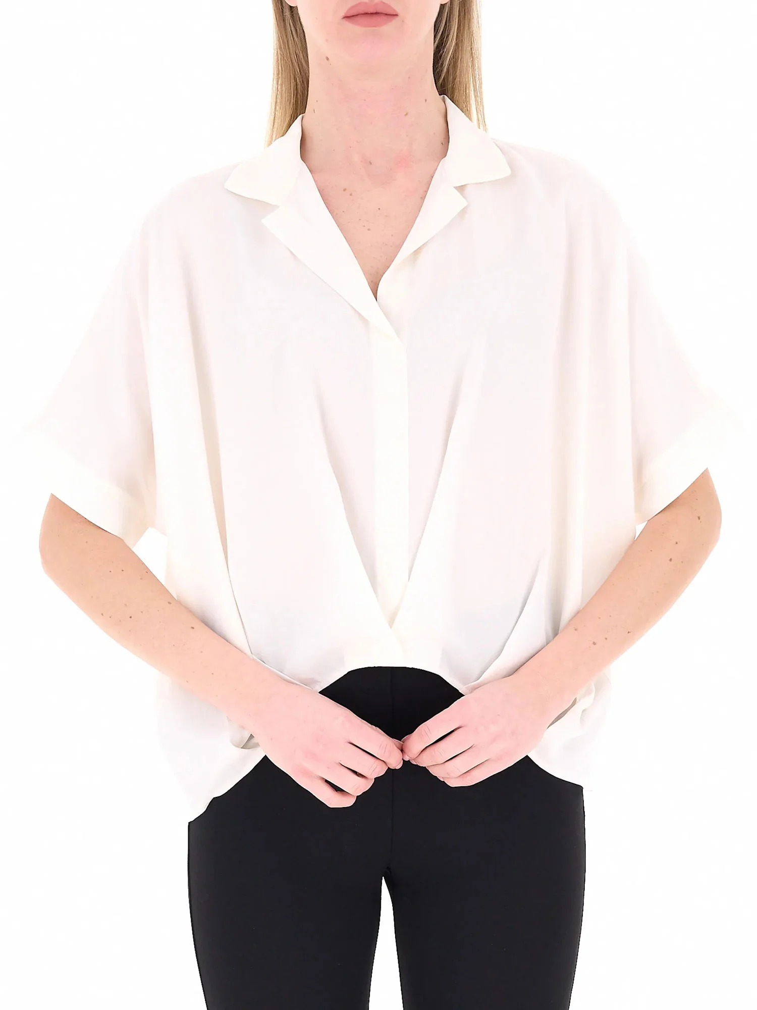 Blusa Kocca Donna a maniche corte over panna