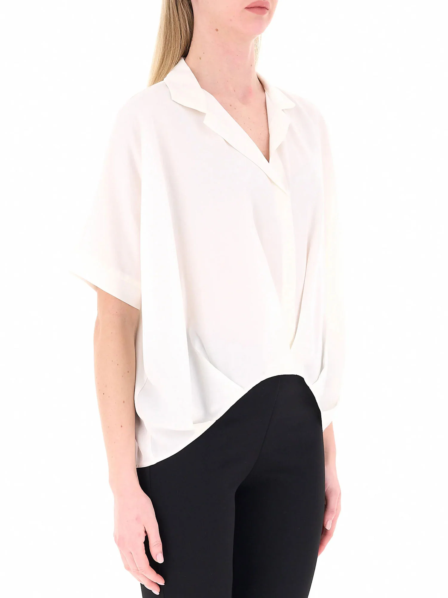 Blusa Kocca Donna a maniche corte over panna - Image 2