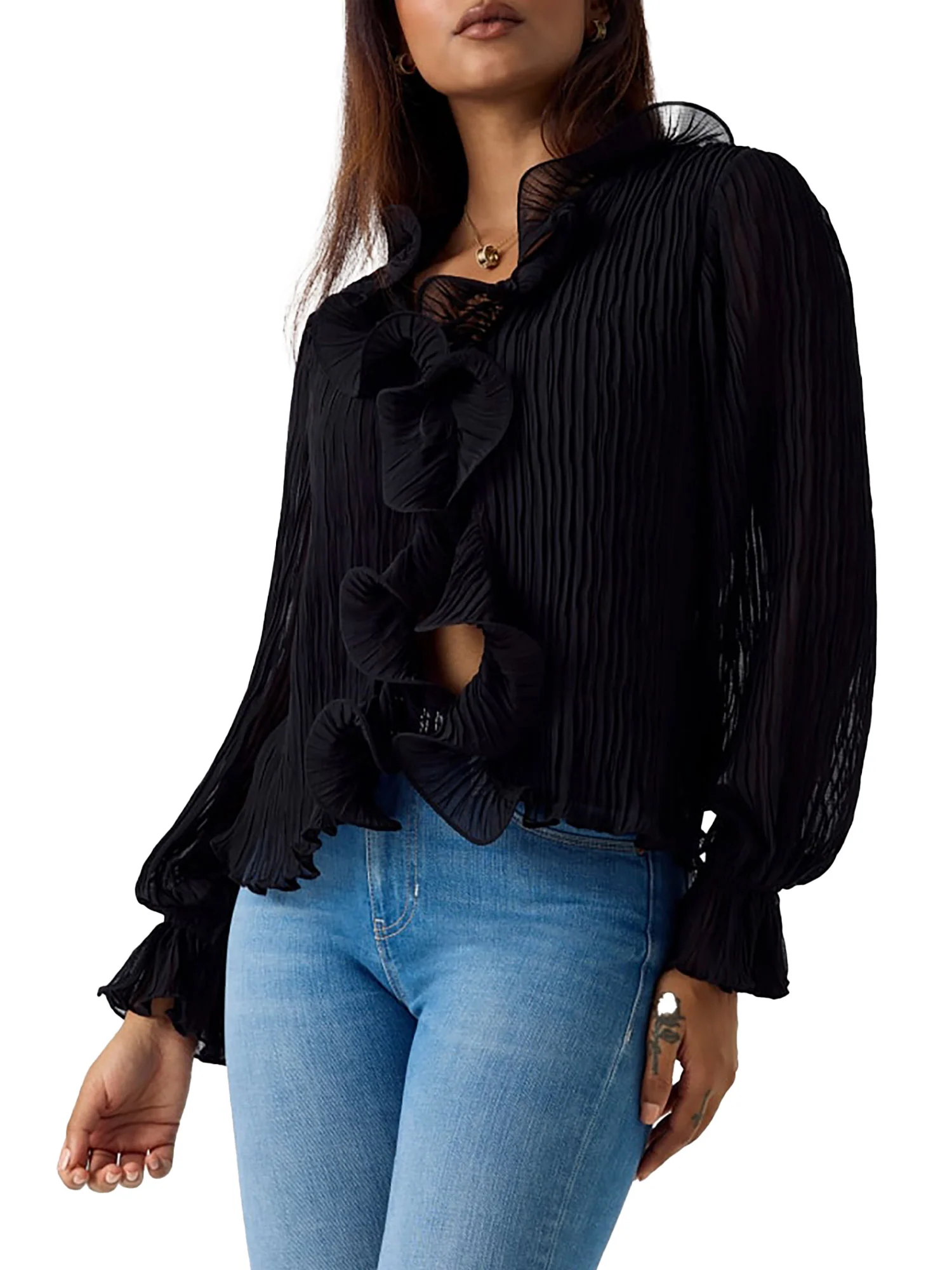Blusa Guess Donna faye nero