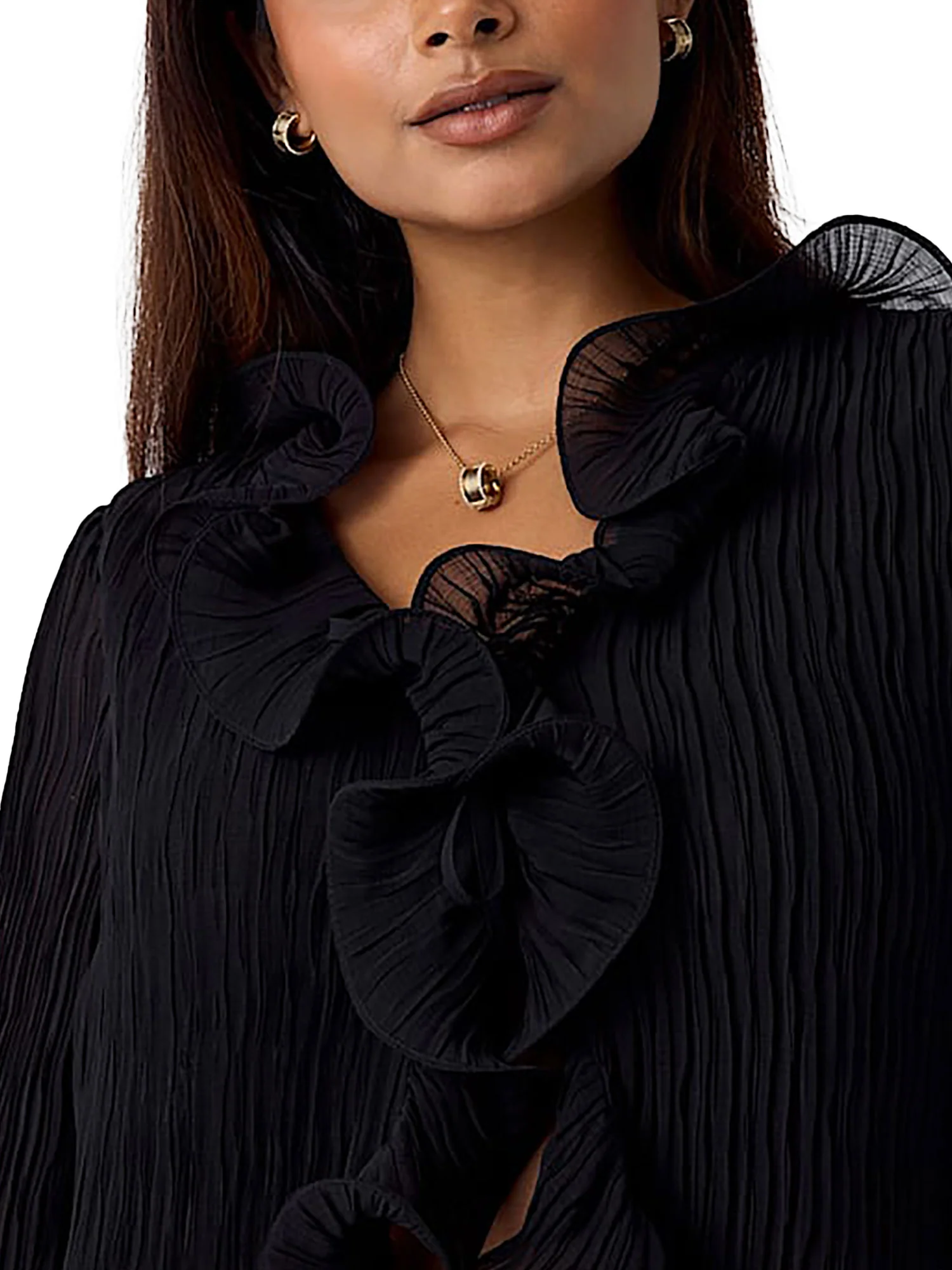 Blusa Guess Donna faye nero - Image 3