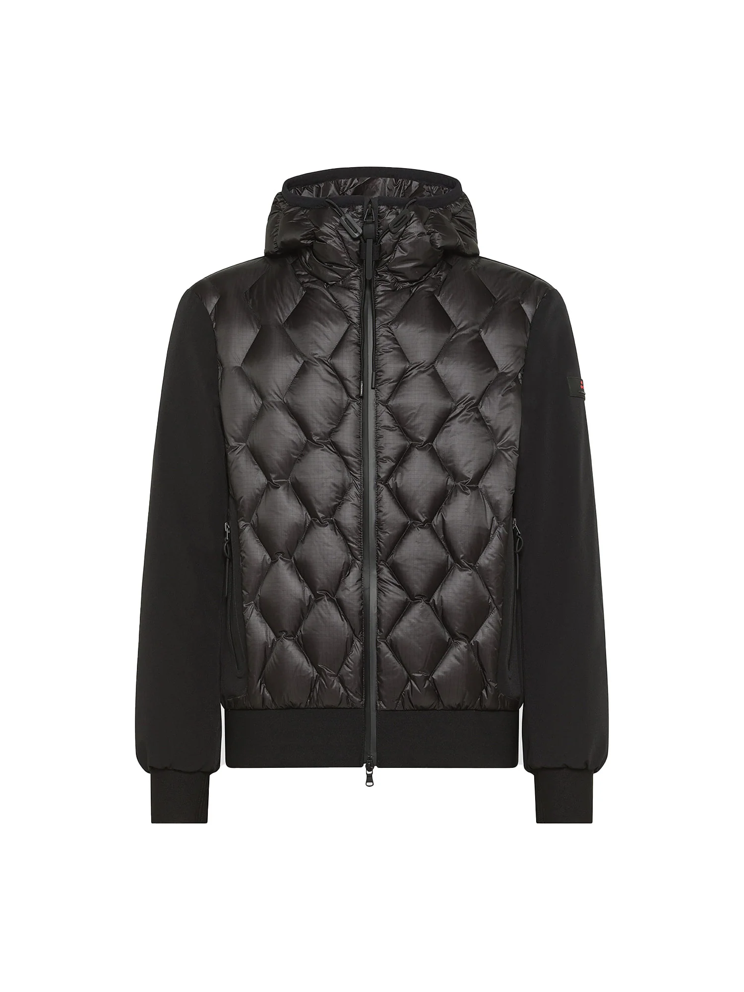 Bomber Koons con zip e cappuccio nero - Image 3