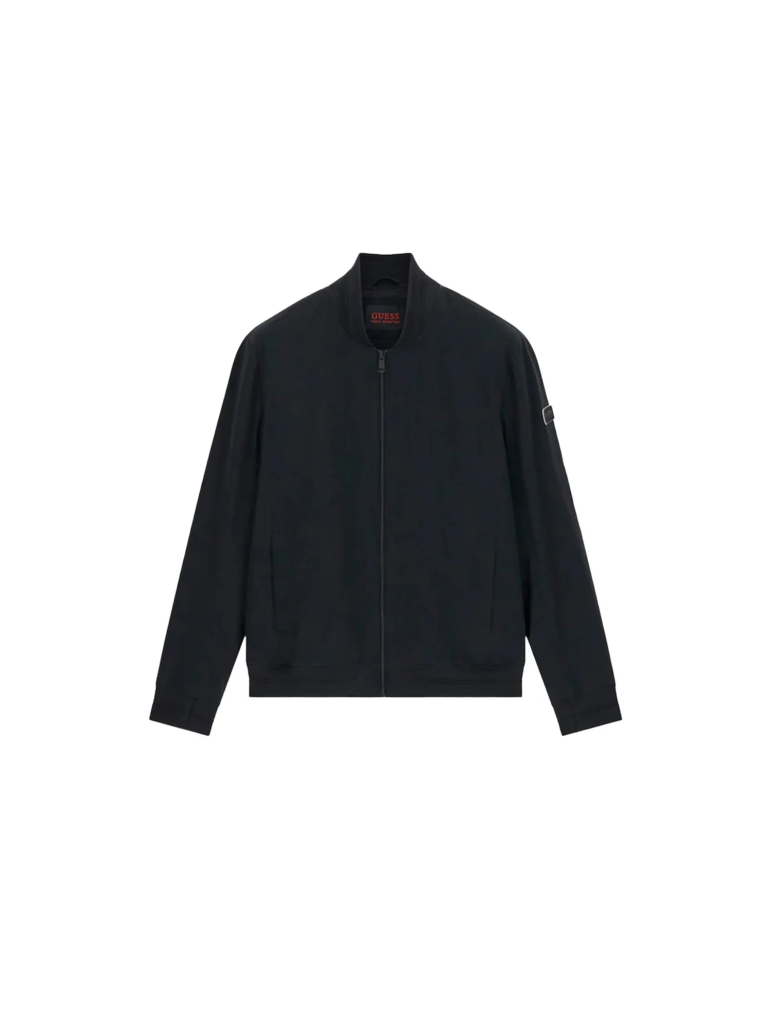 Bomber Guess uomo con zip Packable nero