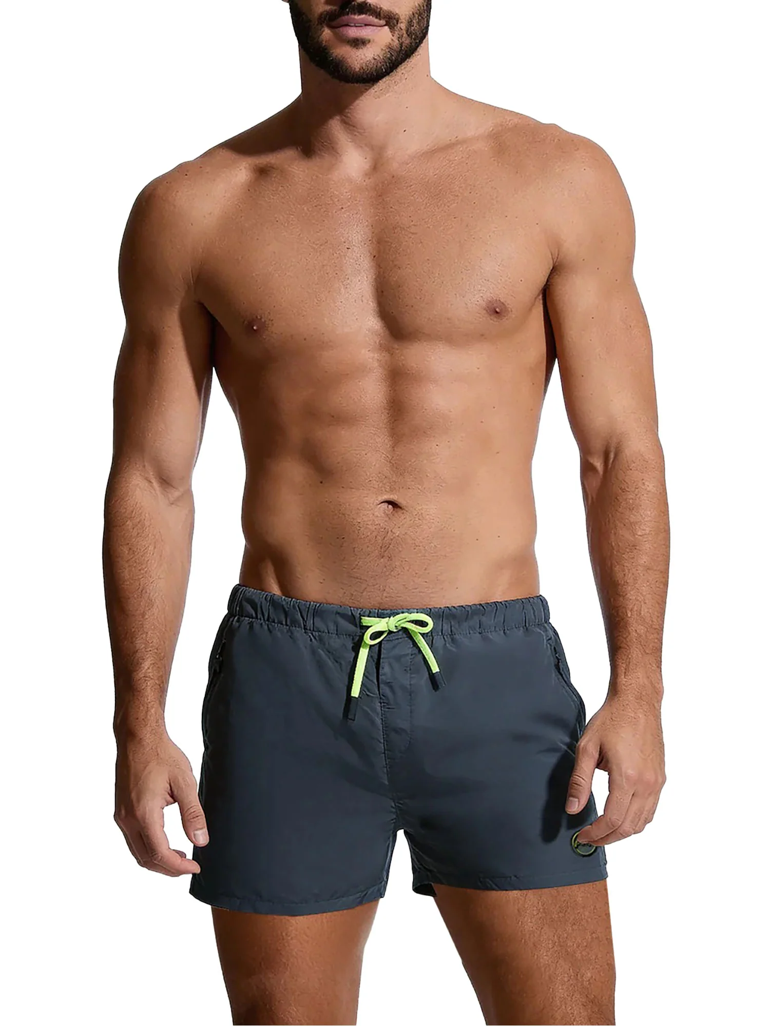 Boxer mare F**k uomo beach grigio