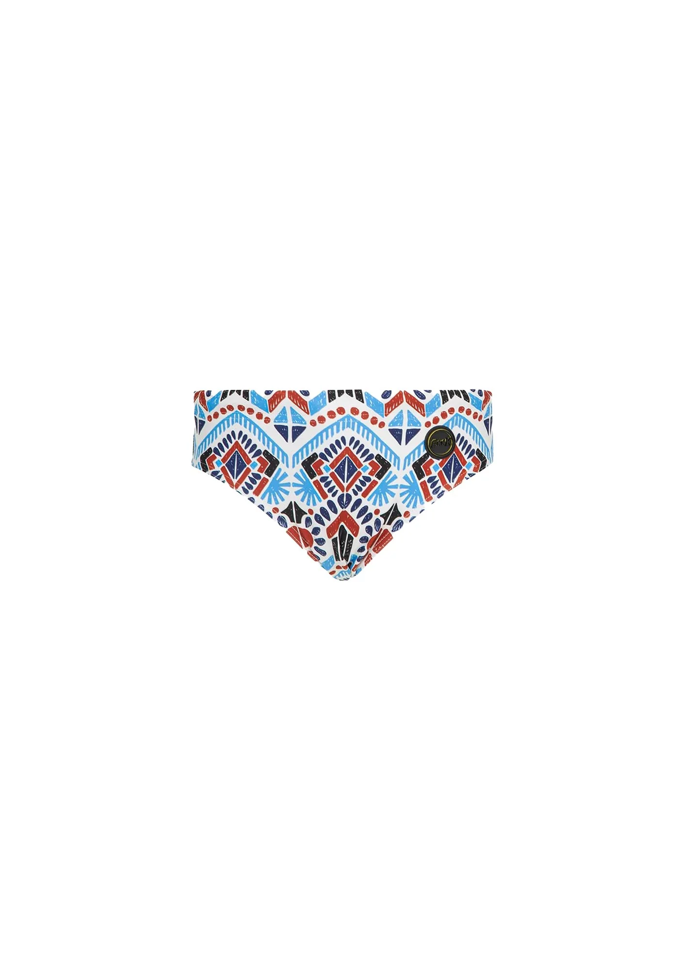 Slip mare F**k Bambino stampato fantasia geometric multi