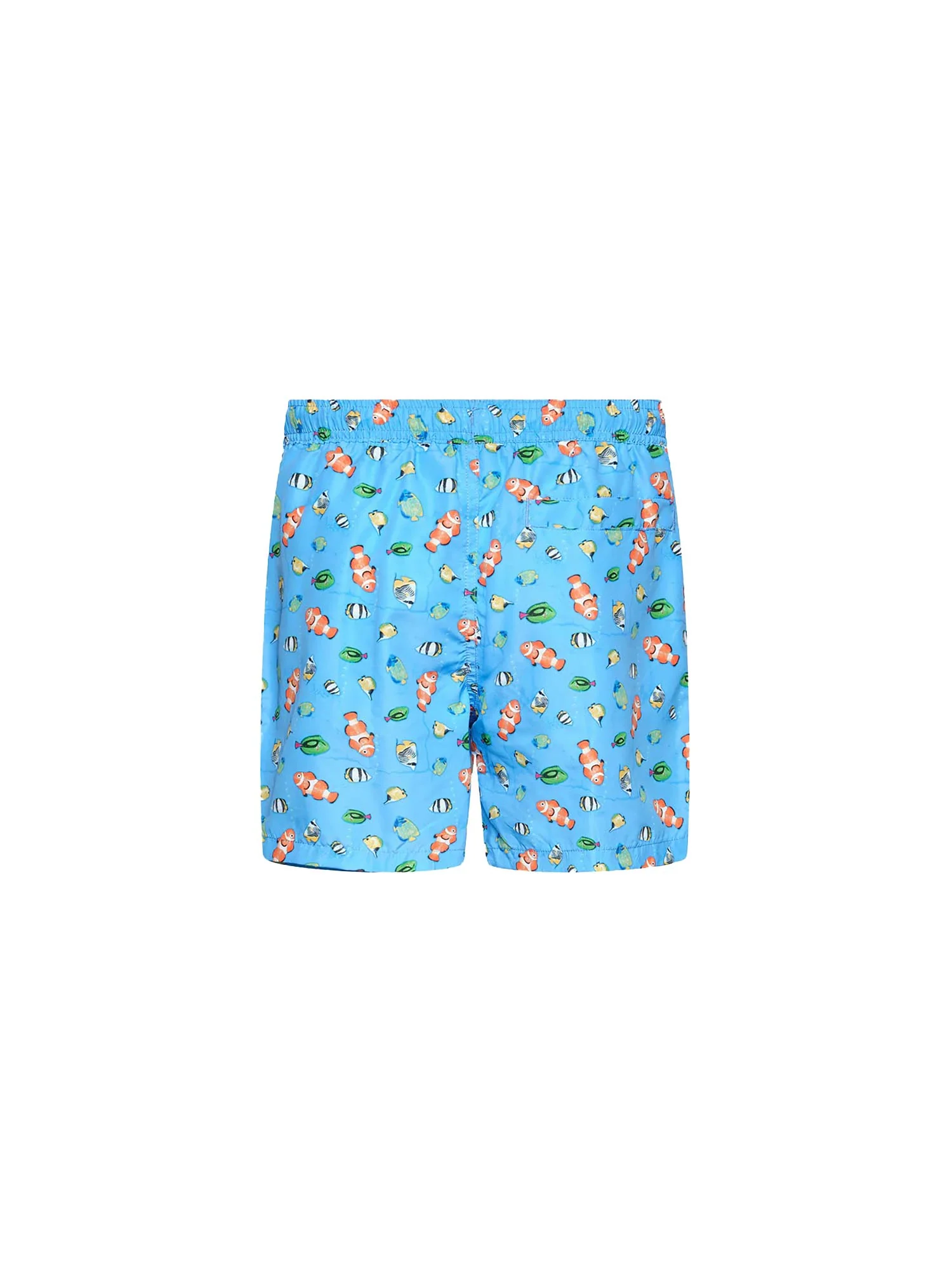 Shorts mare F**k Bambino stampato fantasia pesciolini azzurro - Image 2