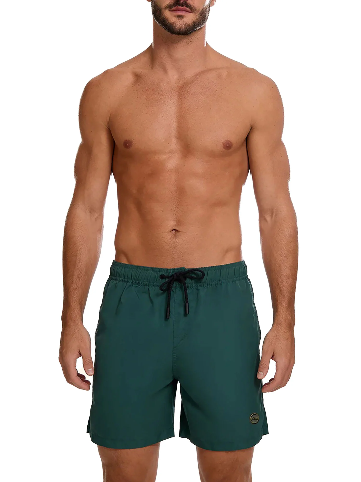 Boxer mare F**k uomo beach verde scuro