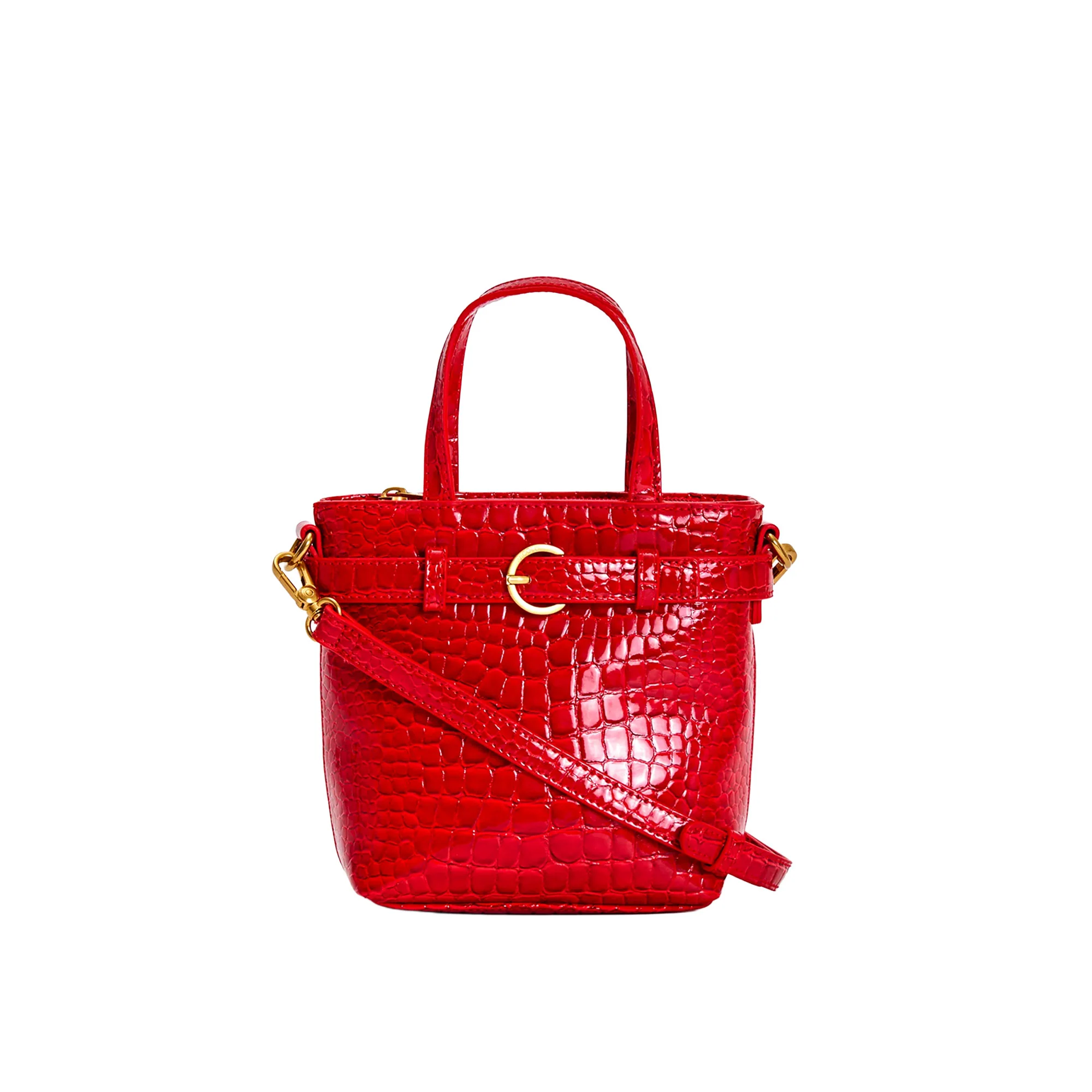 Borsa a secchiello Vicolo donna Cocco amarena