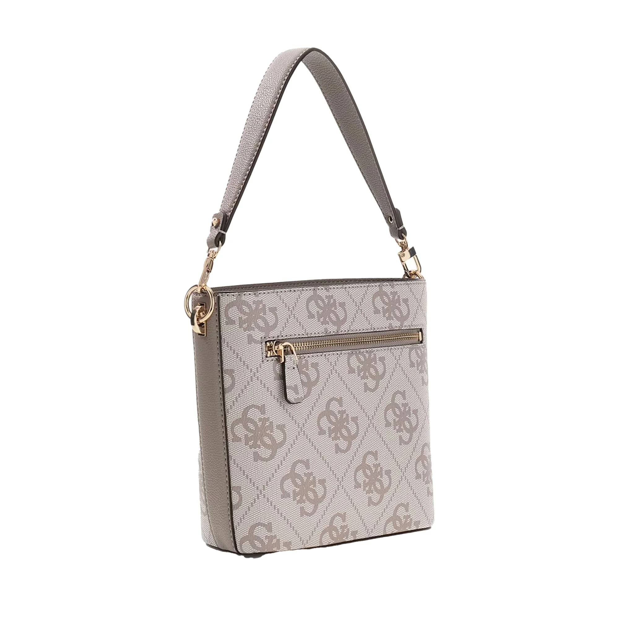 Borsa a secchiello Guess donna Karnilla Taupe Logo - Image 2