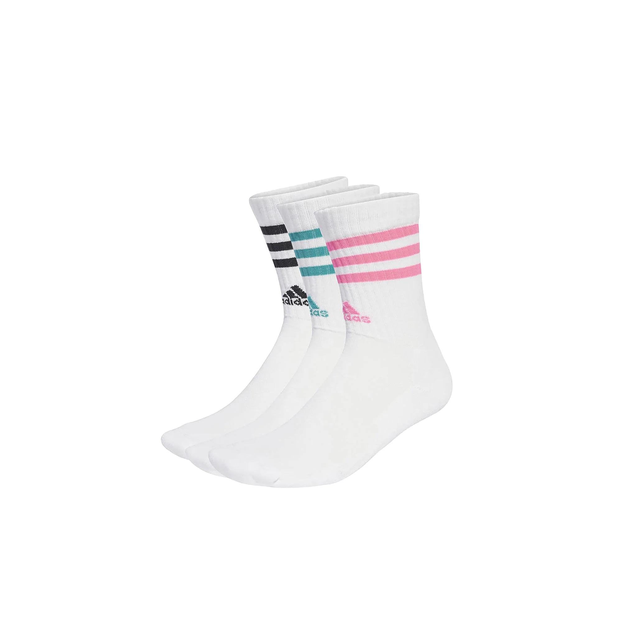 Set tre calzini bambino Adidas 3S SPW bianco multi