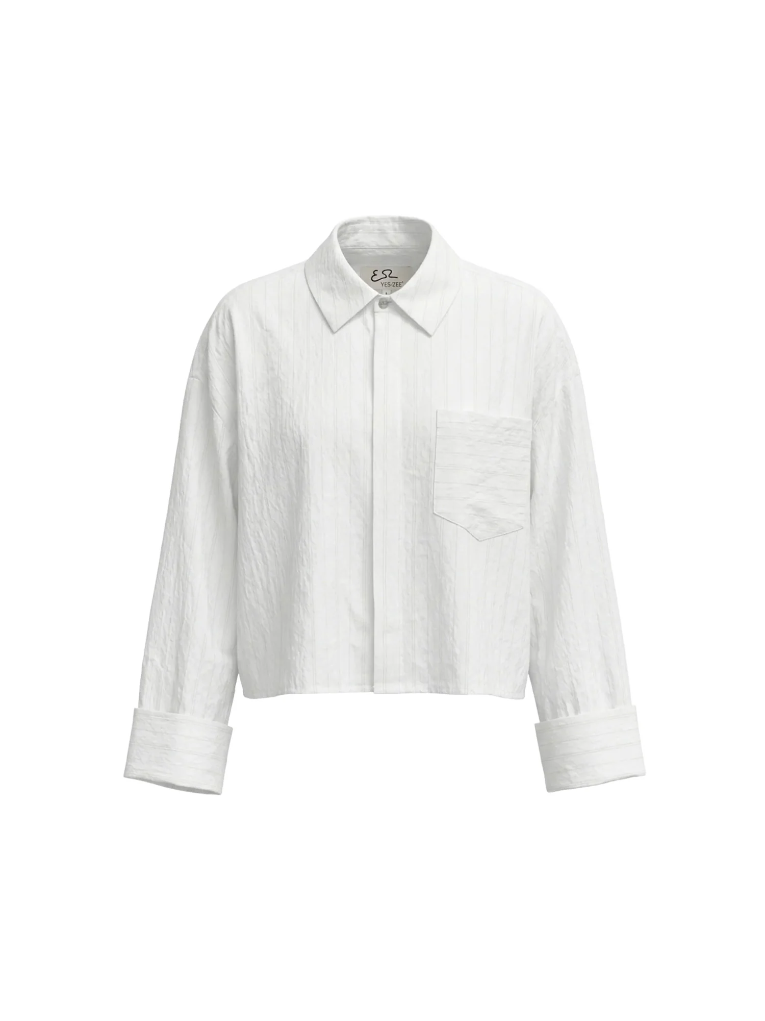 Camicia Yes Zee donna 3/4 1 TS. Crop gesso