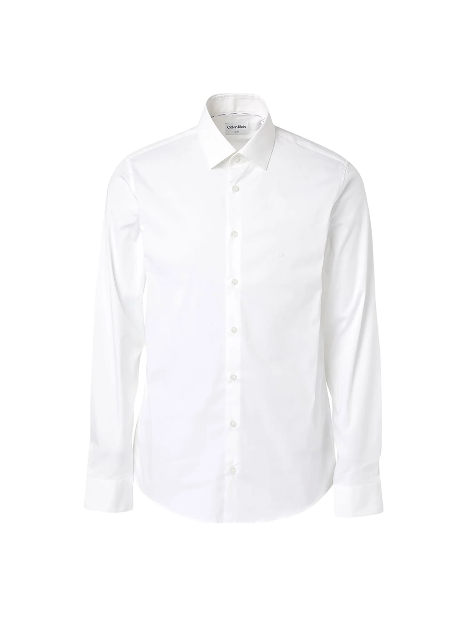 Camicia in popeline slim bianco - Image 5