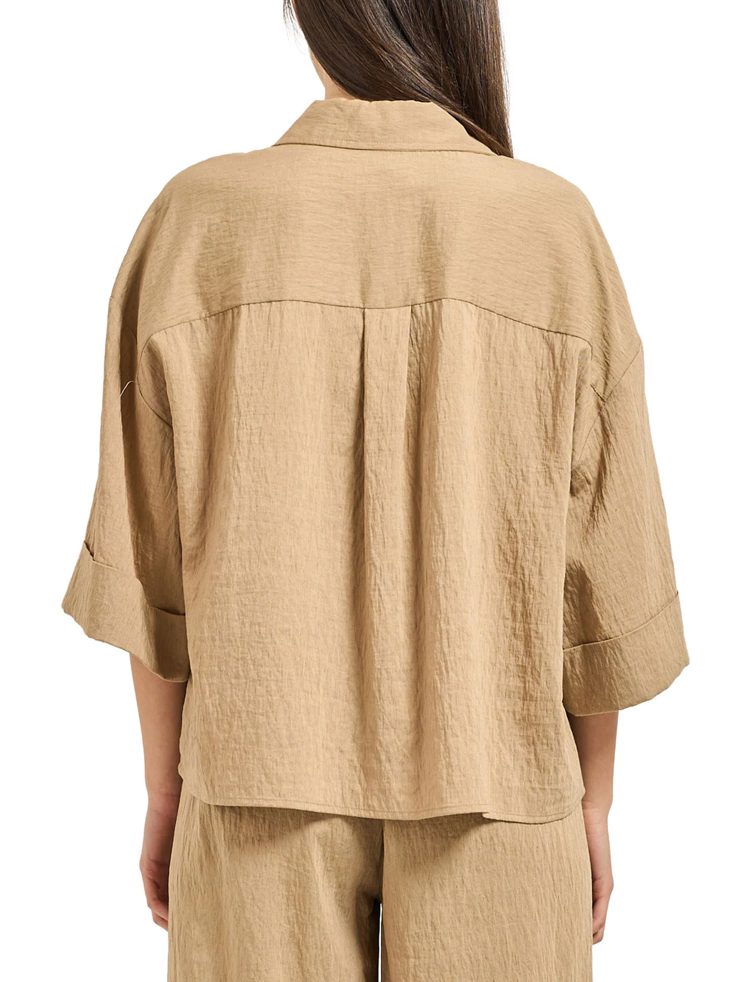 Camicia Yes Zee donna manica corta 2 TS. Poly fango - Image 2