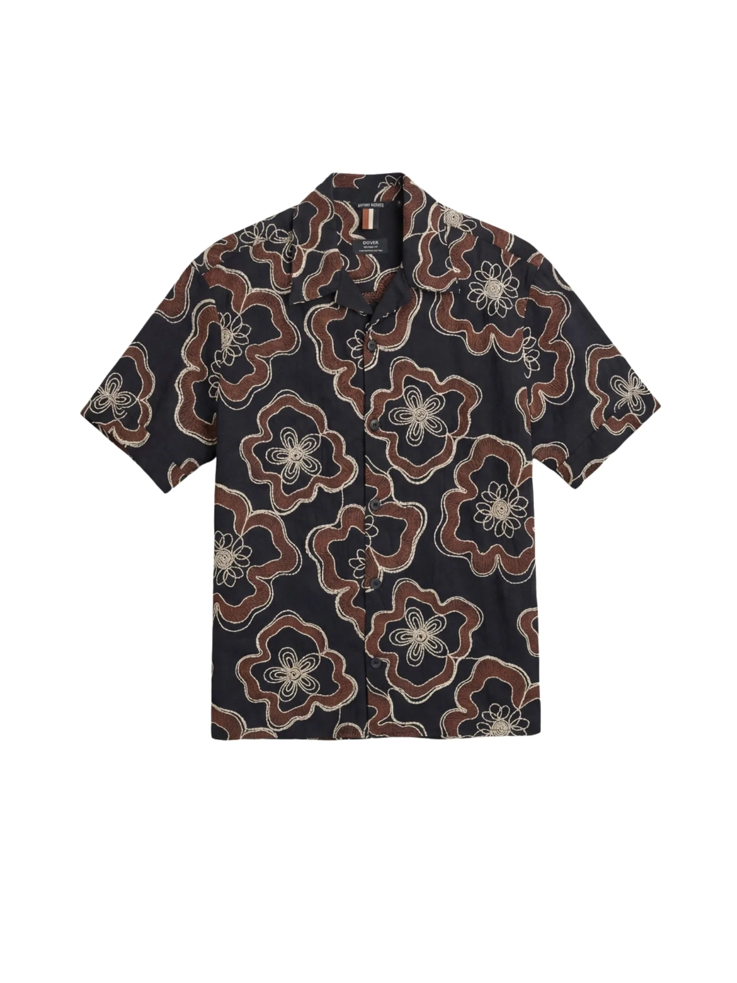 Camicia con maniche corte Antony Morato uomo modello Dover relaxed fantasia - Image 4