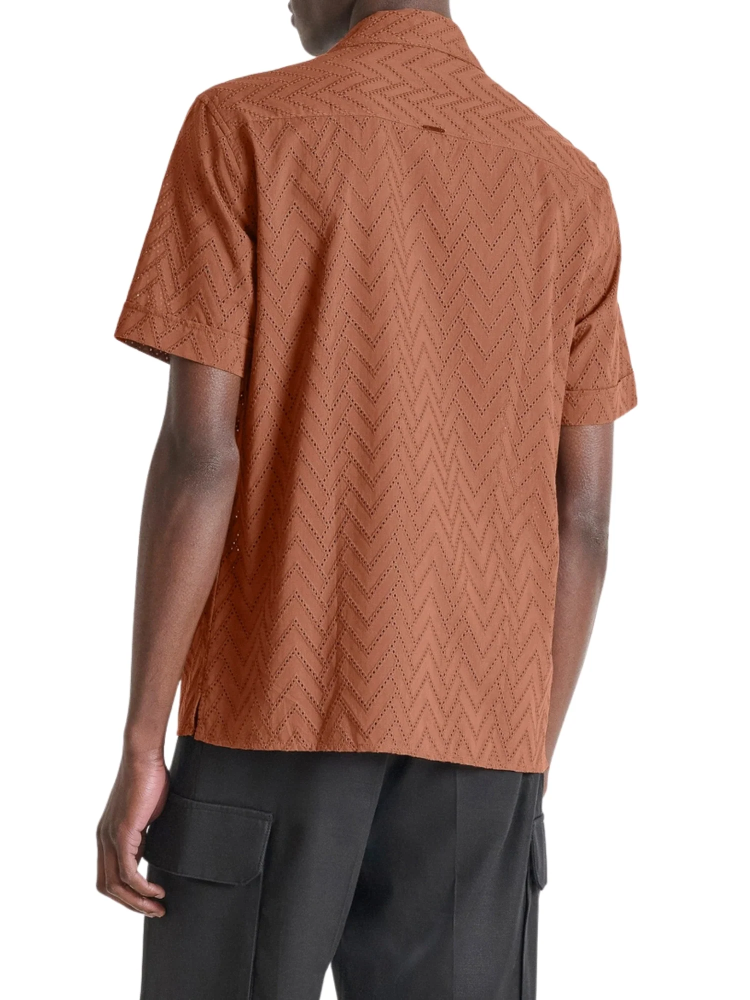 Camicia con maniche corte Antony Morato uomo modello Honolulu relaxed ruggine - Image 2