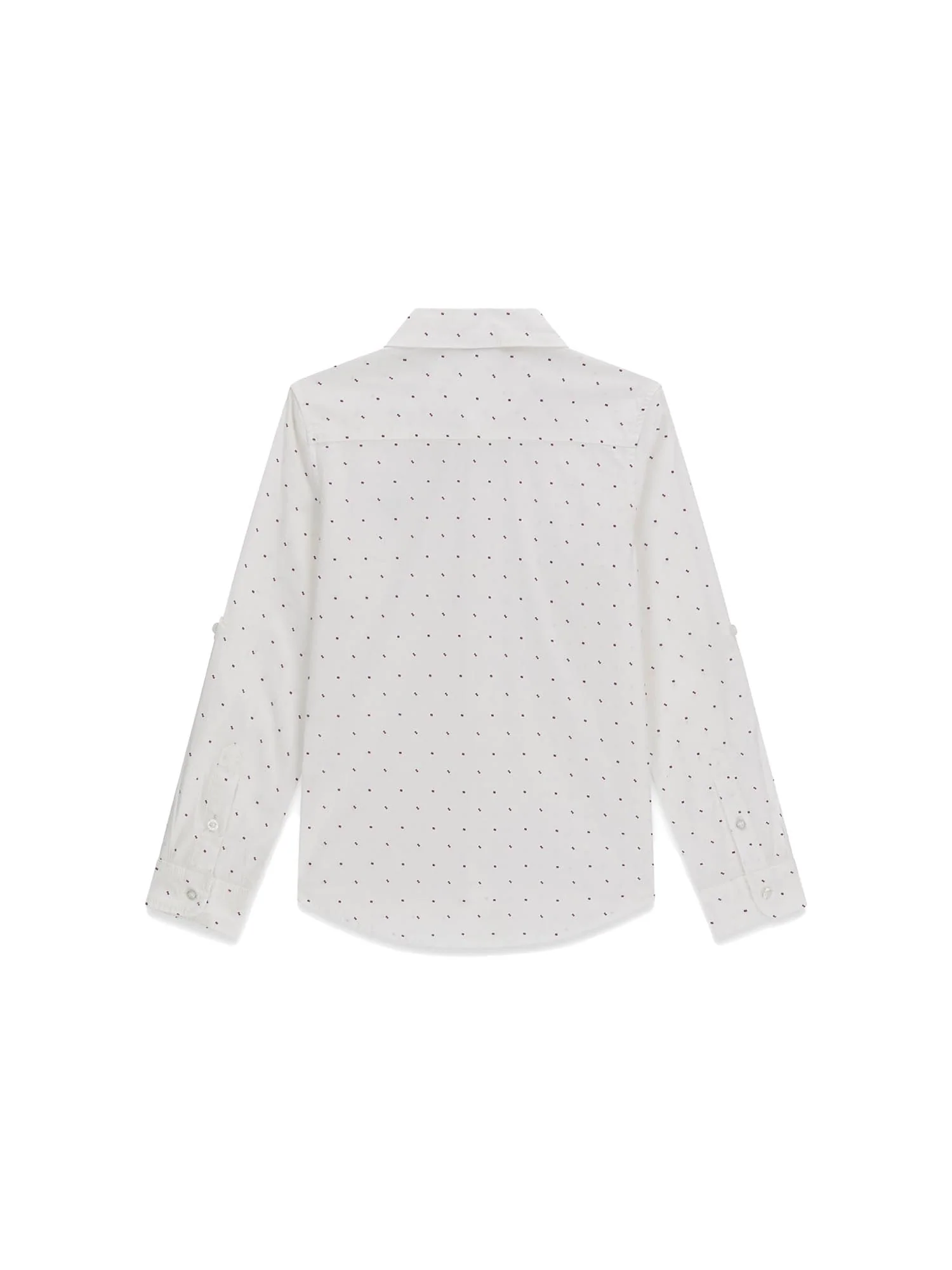 Camicia Guess Ragazzo fantasia allover micro triangle bianco - Image 2
