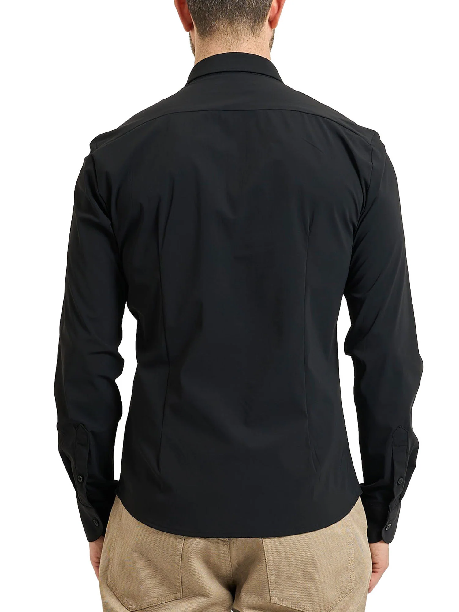 Camicia Yes Zee Uomo a manica lunga cf poly
 nero - Image 2