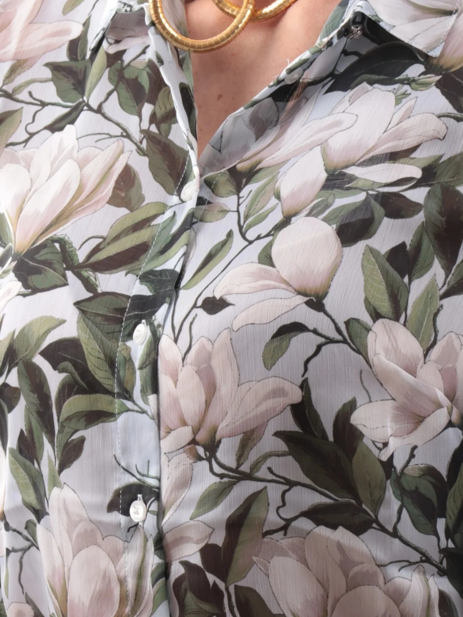 Camicia maniche lunghe Guess donna modello clouis stampa blossom breeze - Image 3