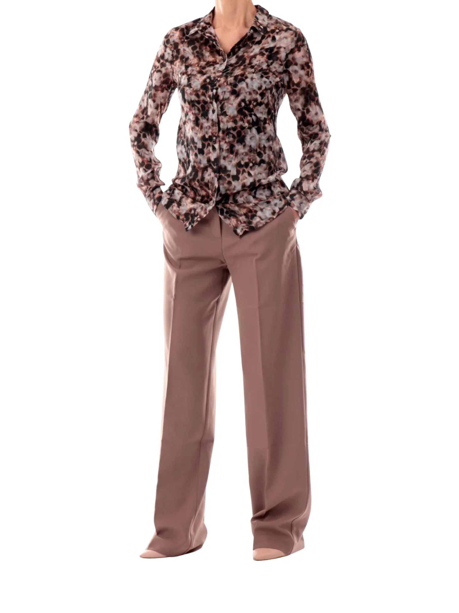 Camicia maniche lunghe Guess donna modello clouis stampa safari bloom - Image 3