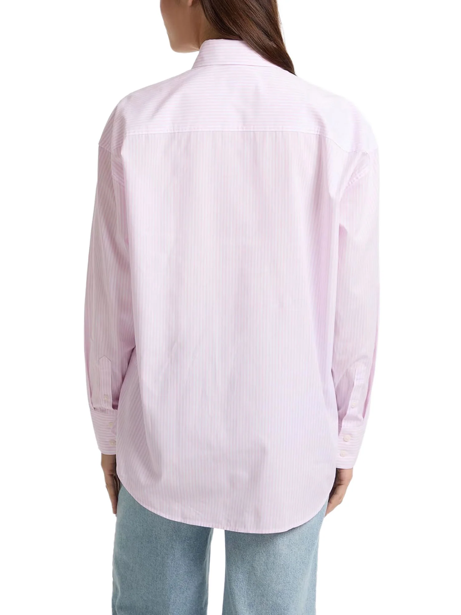 Camicia Guess donna manica lunga Oversized Pockets rosa multi - Image 2