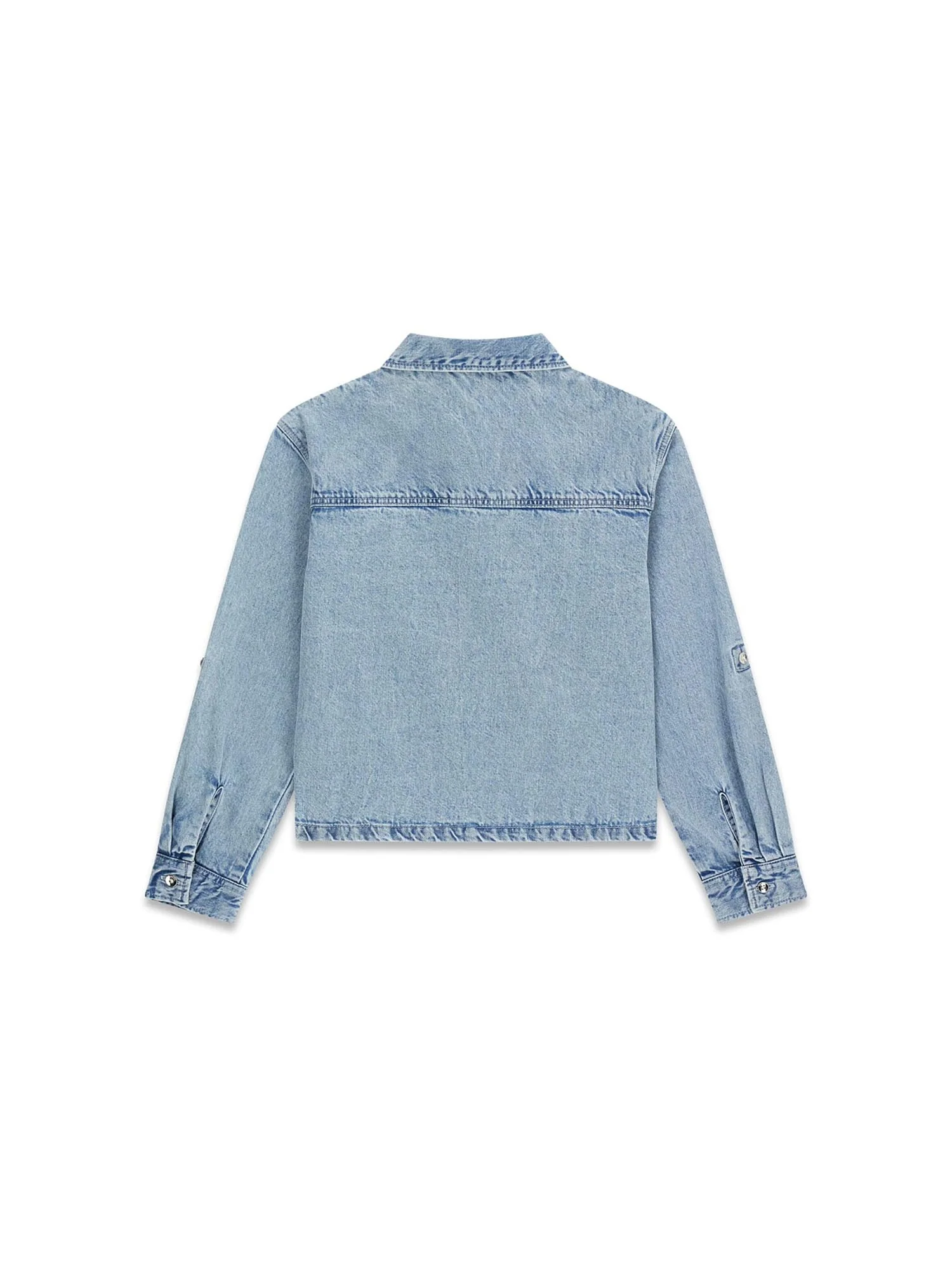 Camicia Guess Bambina in jeans con applicazioni denim chiaro - Image 2