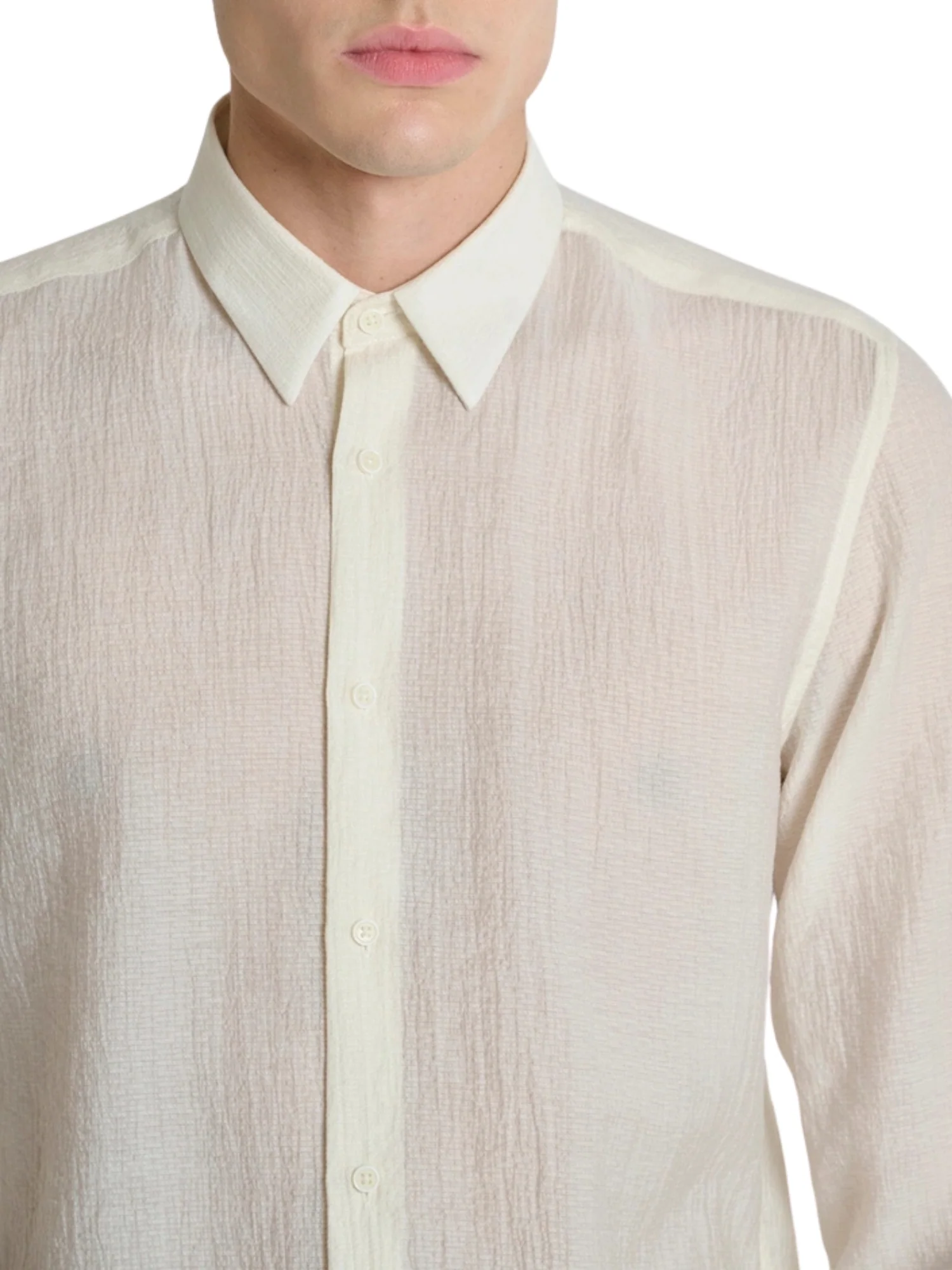 Camicia con maniche lunghe Antony Morato uomo modello Napoli regular bianco - Image 3