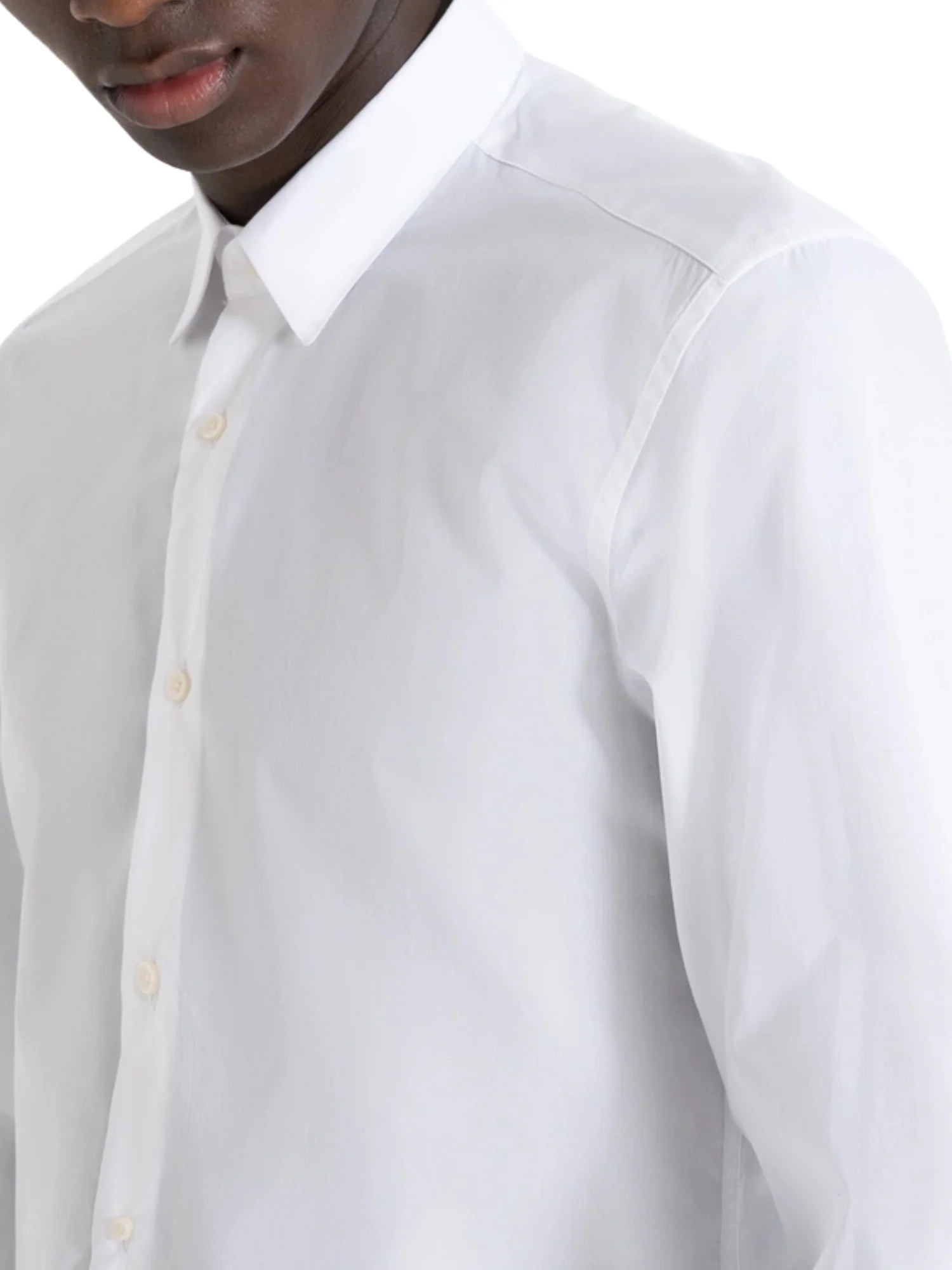 Camicia con maniche lunghe Antony Morato uomo modello Napoli slim fit bianco - Image 4