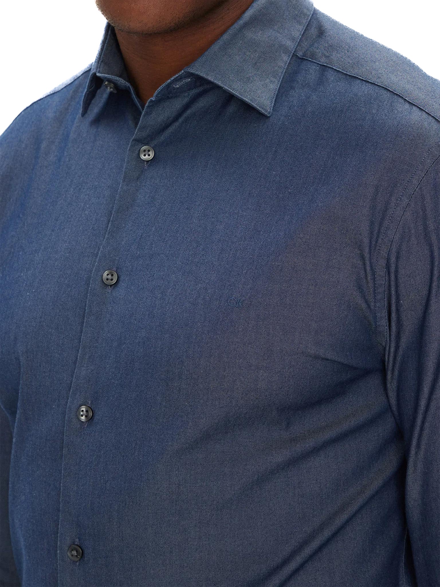 Camicia Calvin Klein reular fit in Denim Blu - Image 3